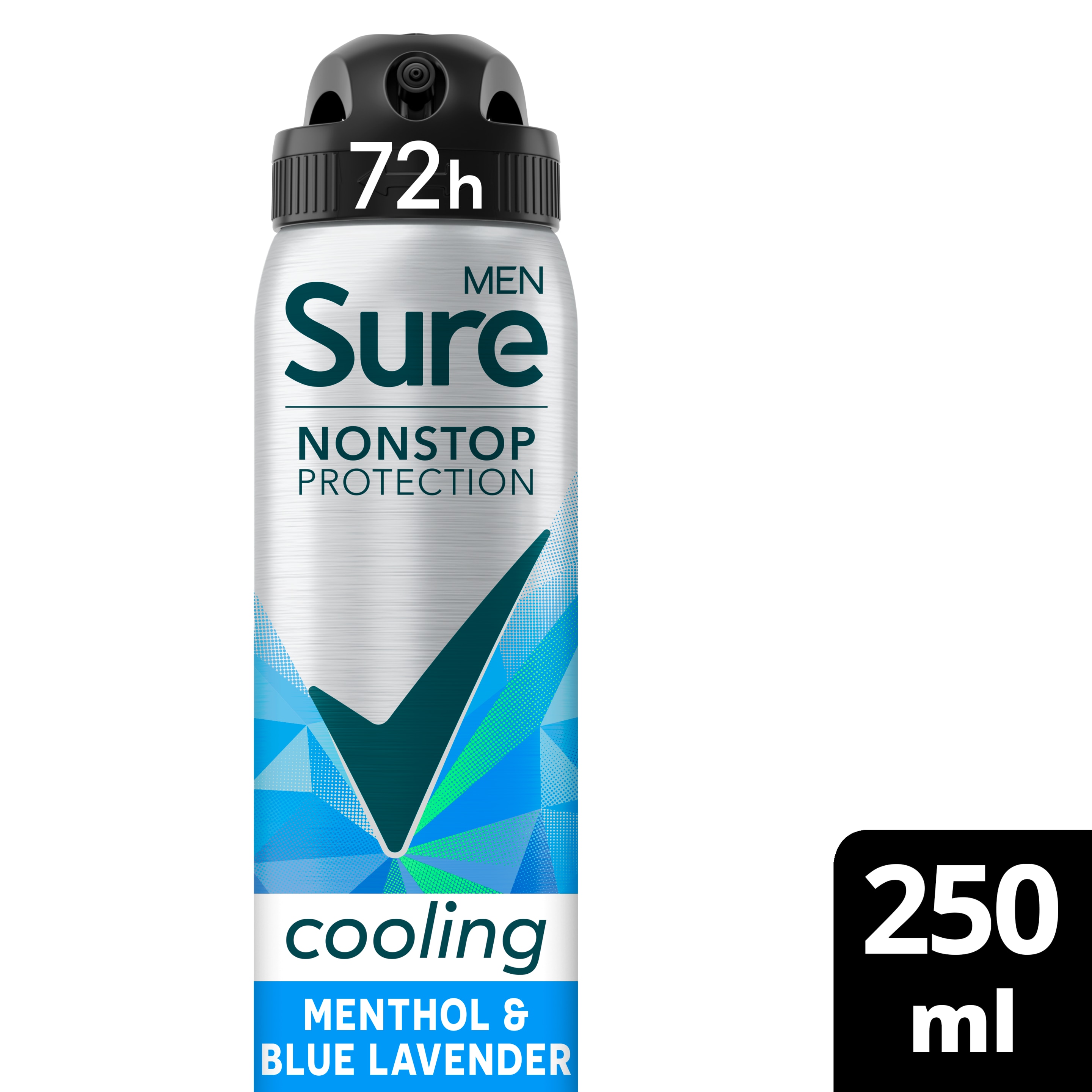 Sure Men 72hr Menthol & Blue Lavender Cooling Deodorant Spray 250ml