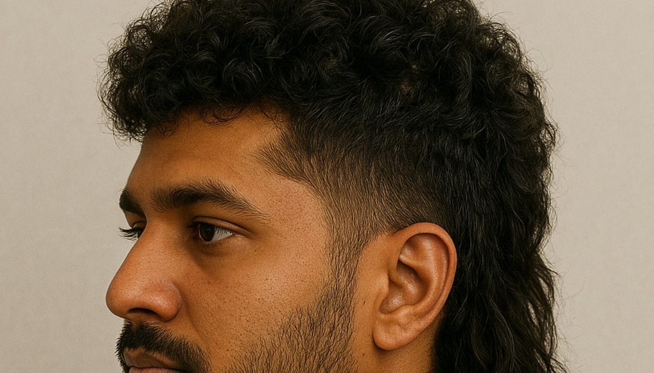 Modern Mullet for Curly Hair