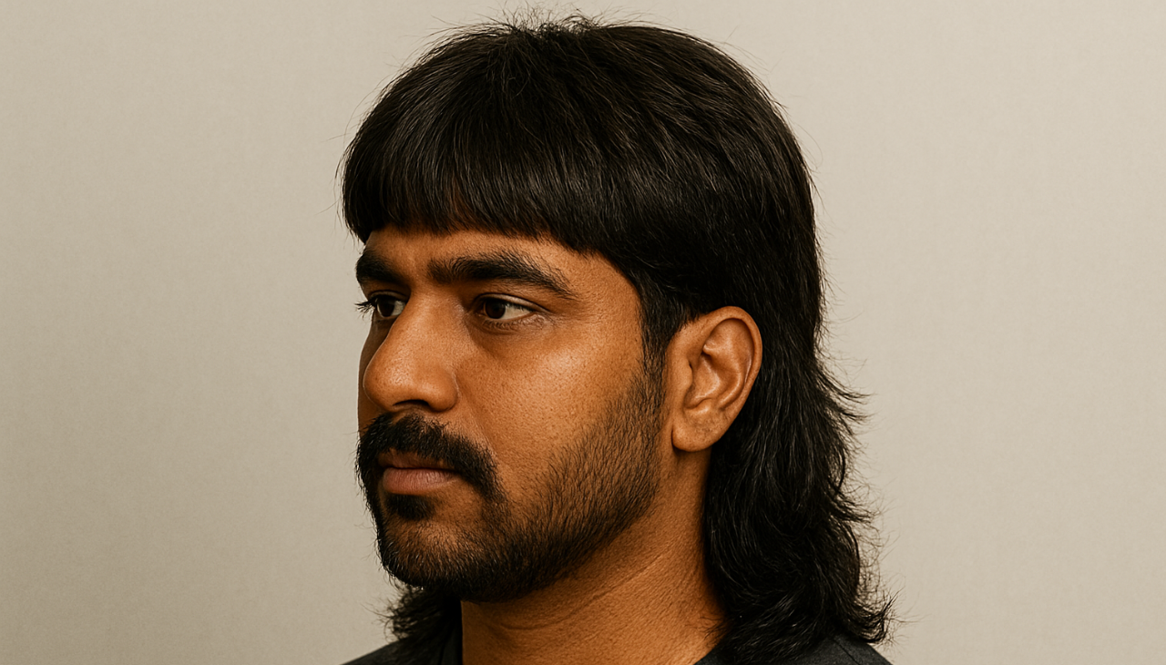 21. The Layered Mullet with Bangs: