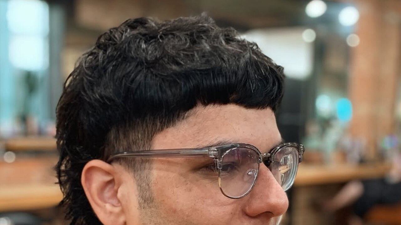 9.  The Micro Bangs Mullet: