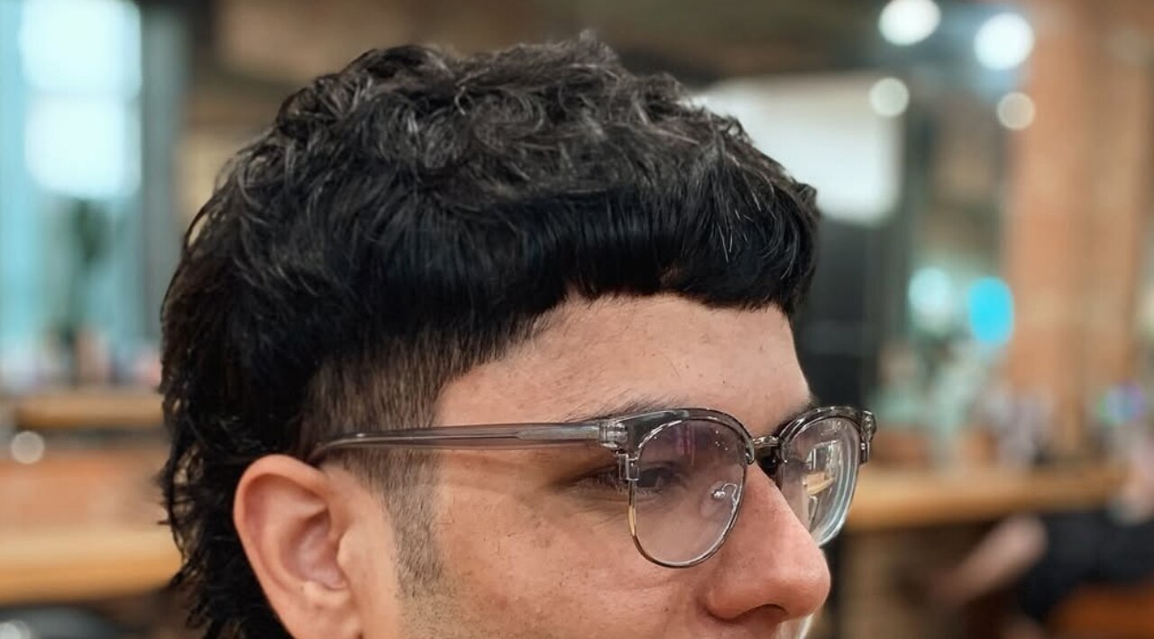 9.  The Micro Bangs Mullet: