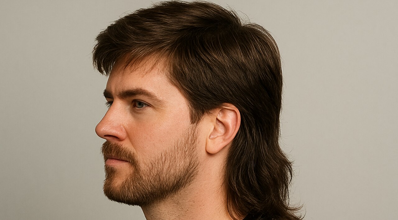 17.  The Retro Mullet: