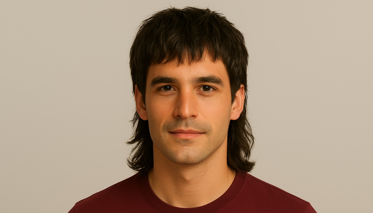 12. The Textured Fringe Mullet: