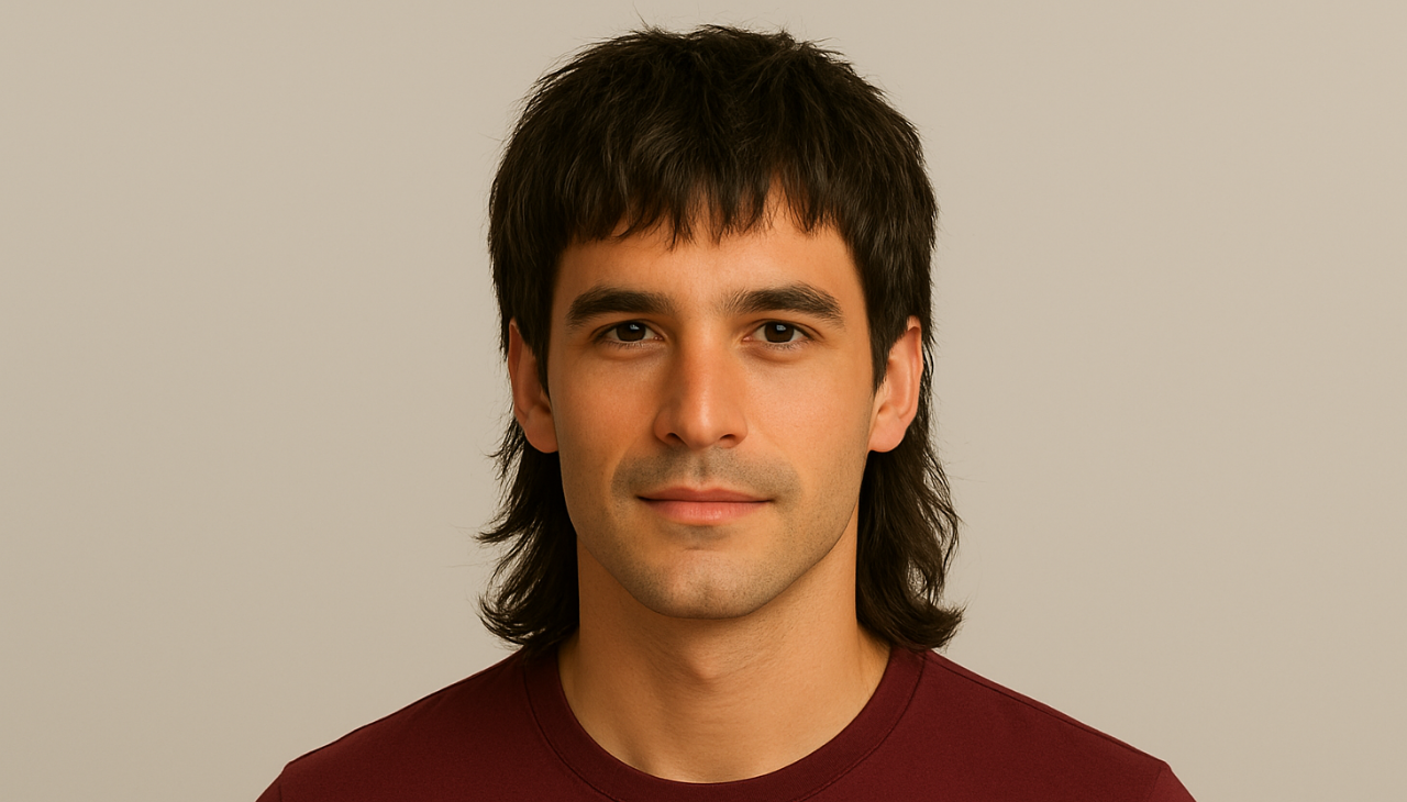 12. The Textured Fringe Mullet: