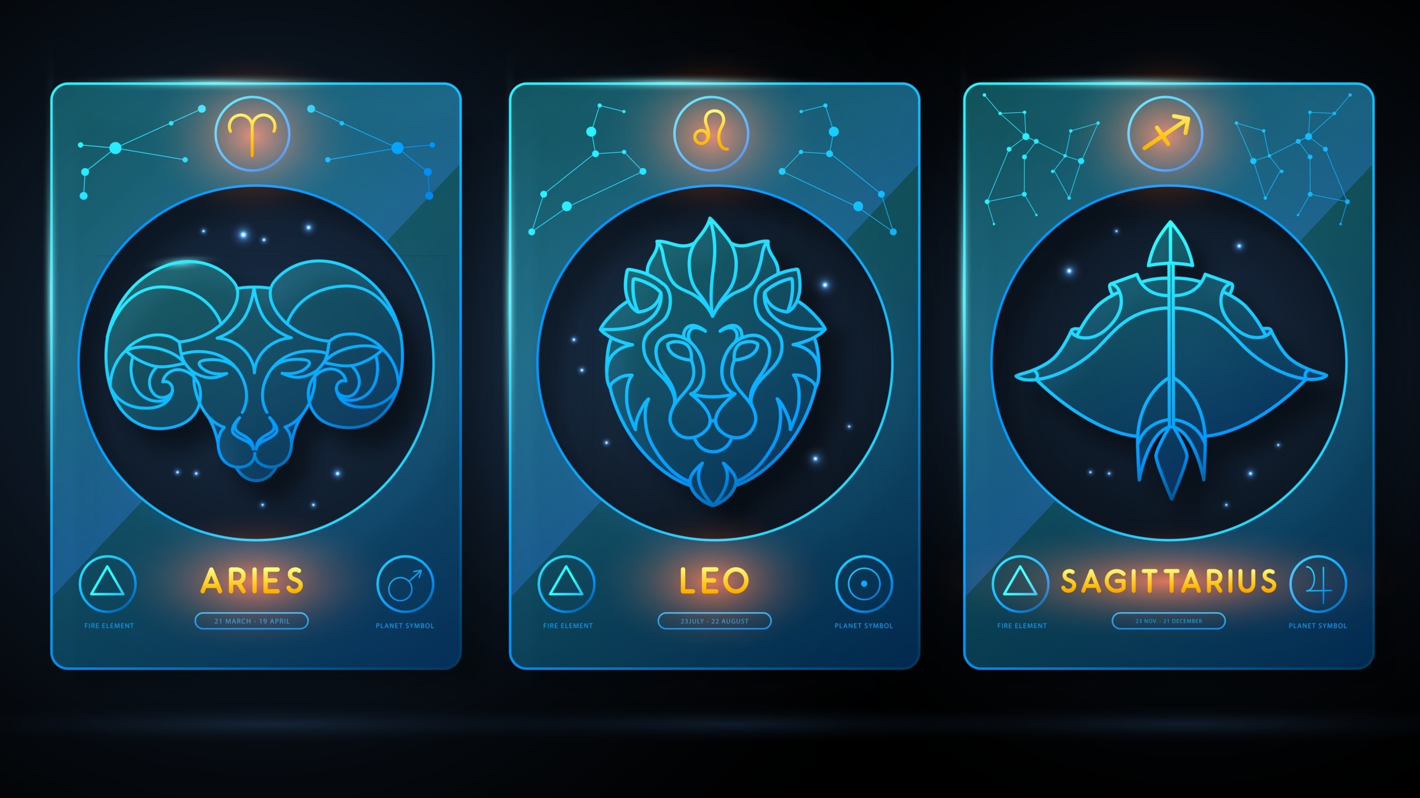 Fire Moons (Aries, Leo, Sagittarius)