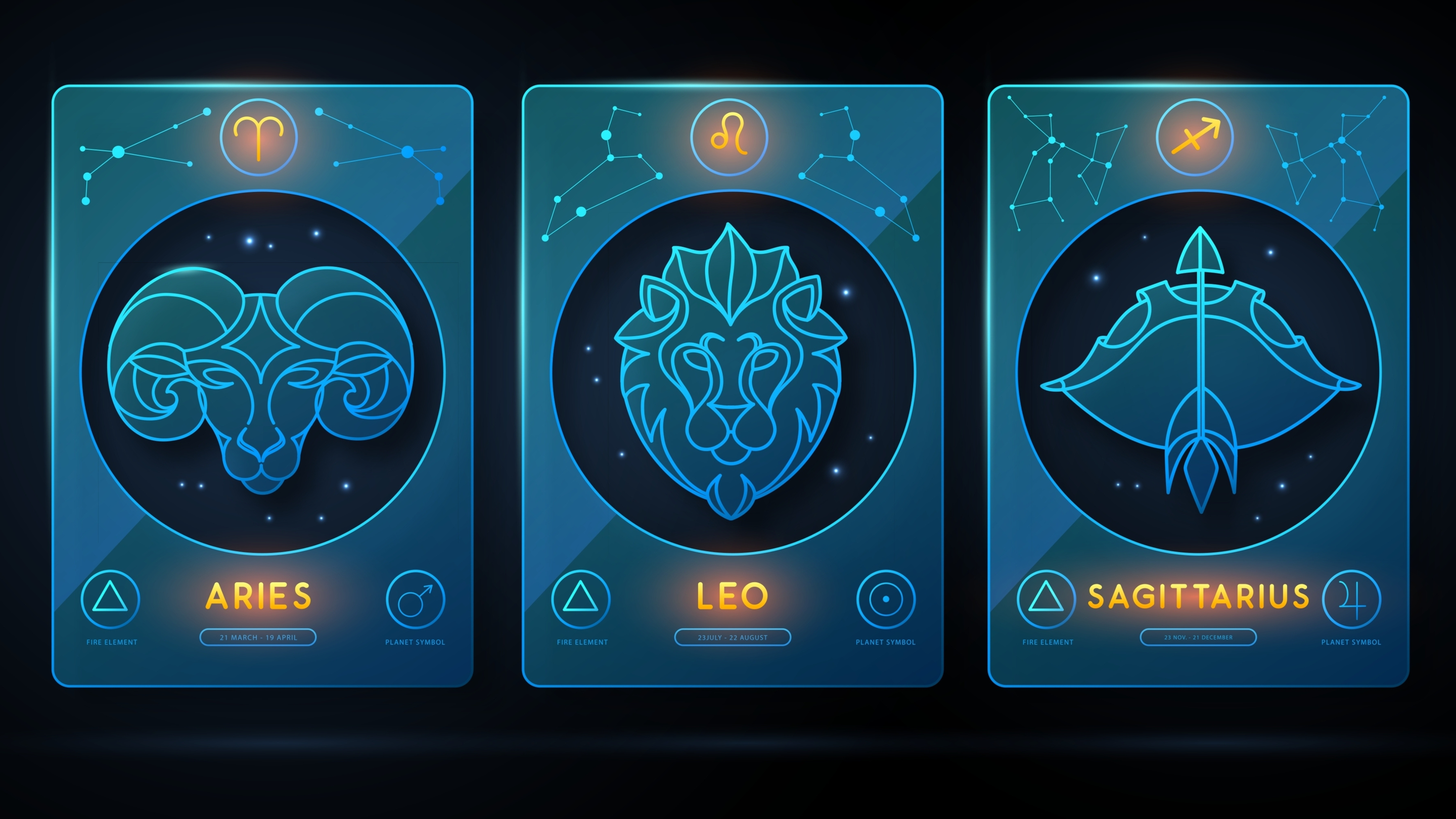 Fire Moons (Aries, Leo, Sagittarius)