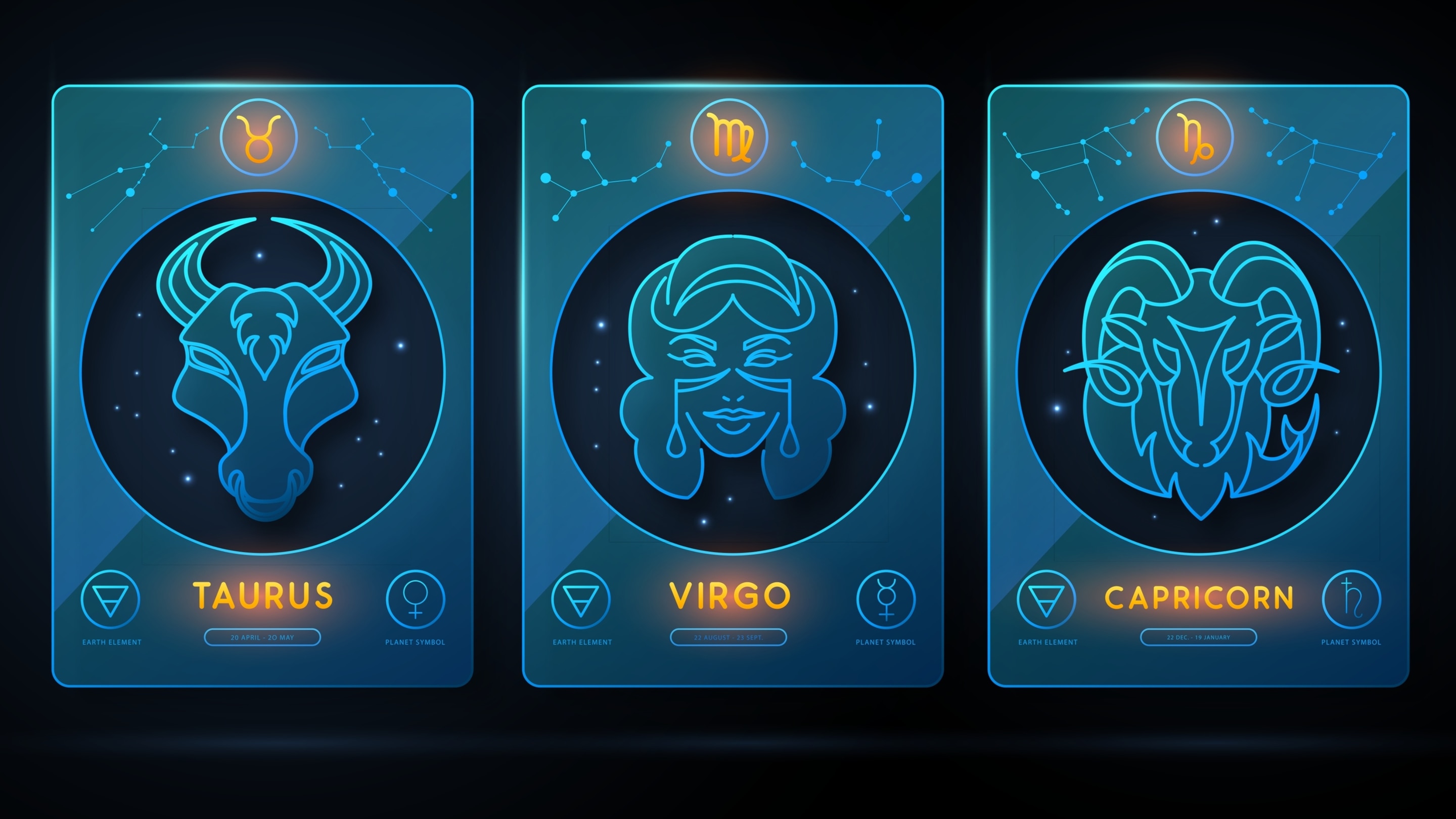 Earth Moons (Taurus, Virgo, Capricorn)