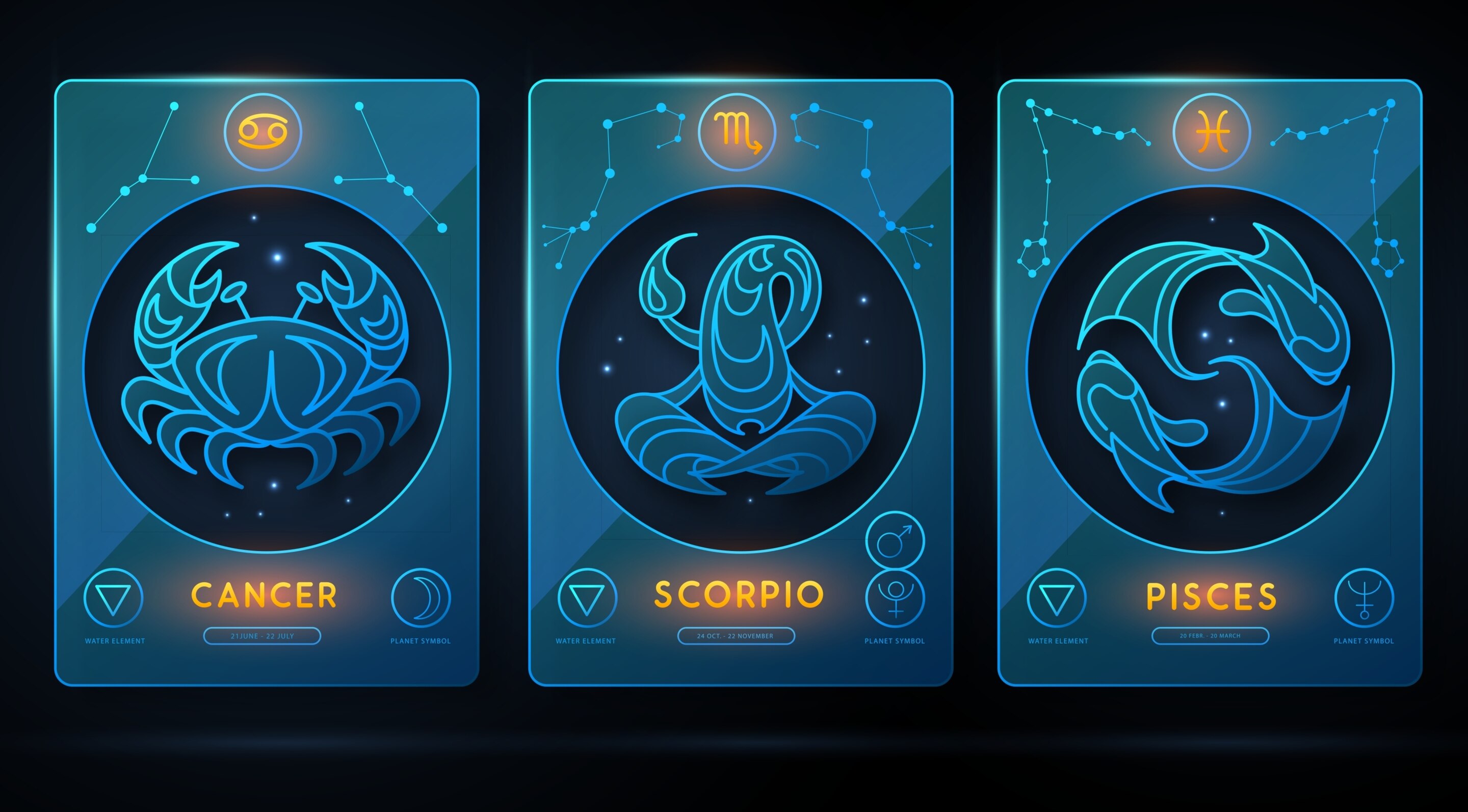 Water Moons (Cancer, Scorpio, Pisces)