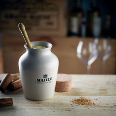 maille mustard sandstone jar