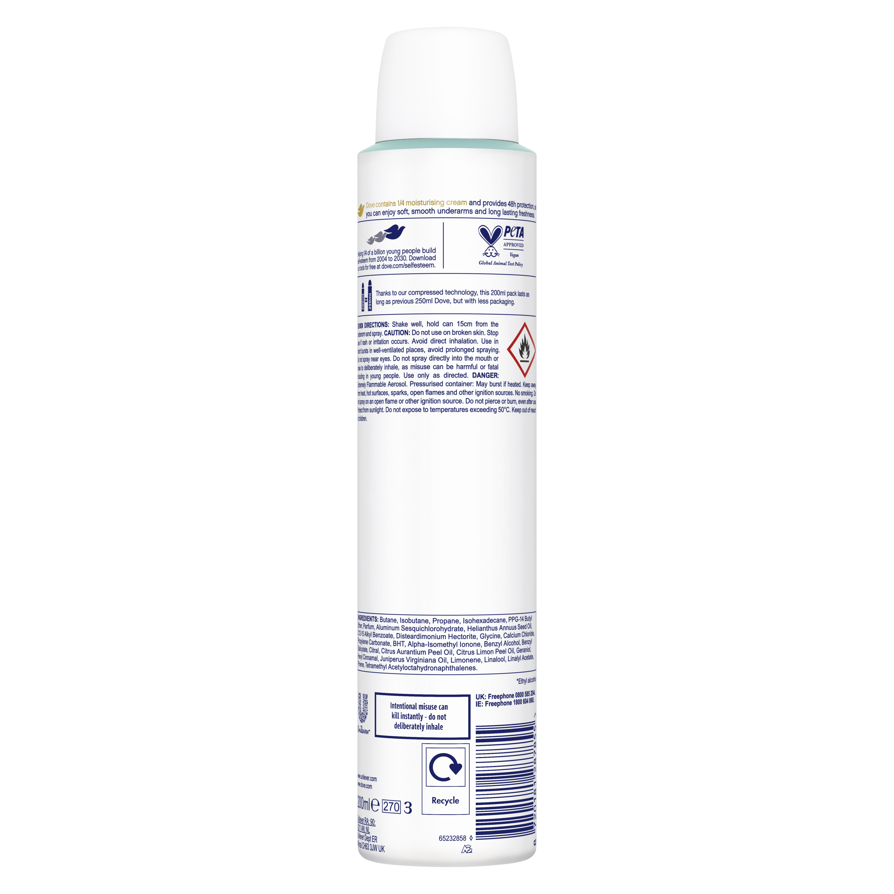 Dove 48hr Fresh Care Antiperspirant Deodorant Spray 200ml