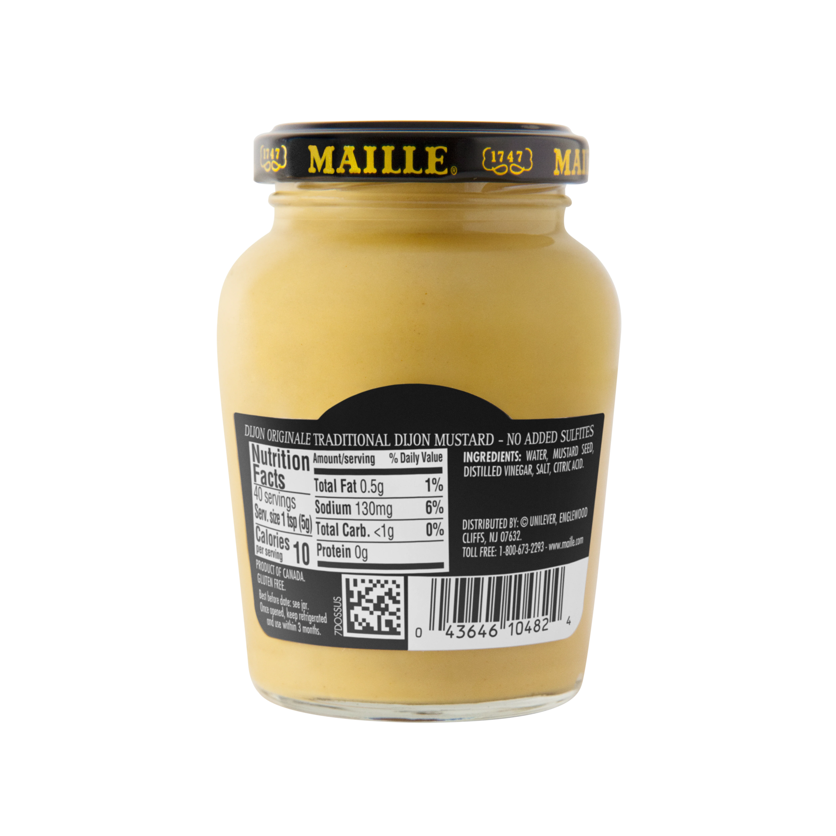 Maille Dijon Original Mustard No Sulfates, 7.5oz