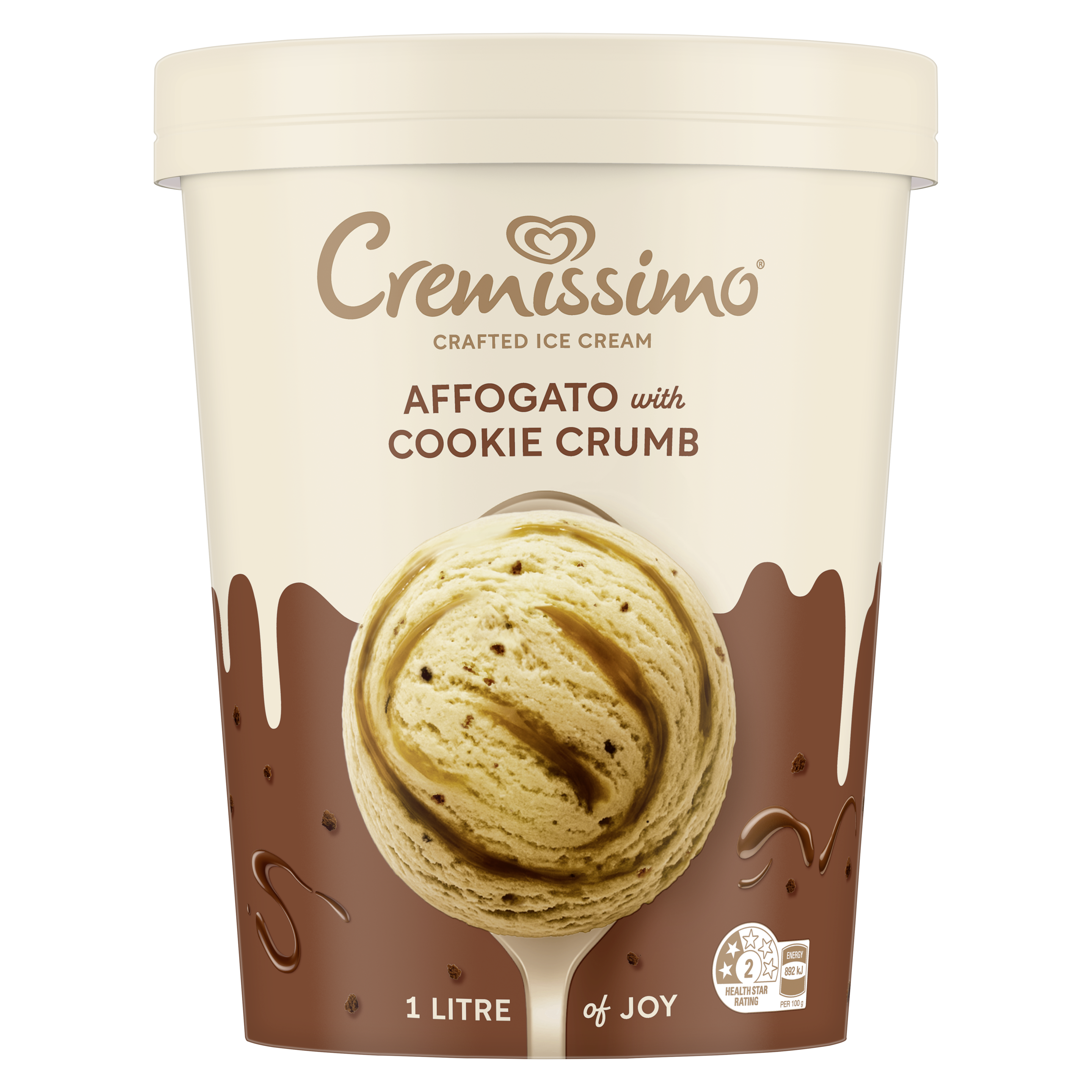 Cremissimo Affogato with Cookie Crumb 1L packshot