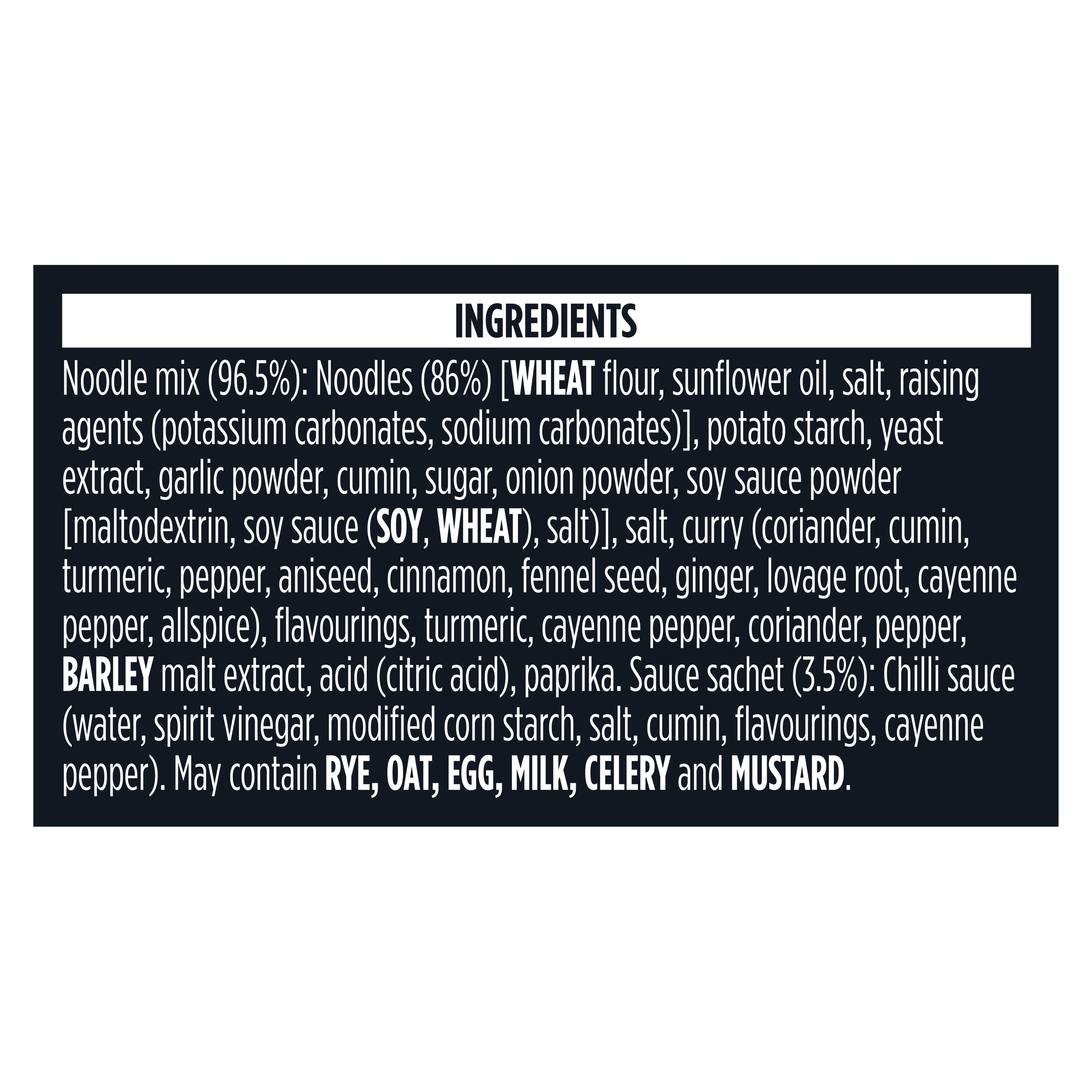 Pot Noodle Bombay Bad Boy Instant Noodles Block 115 g