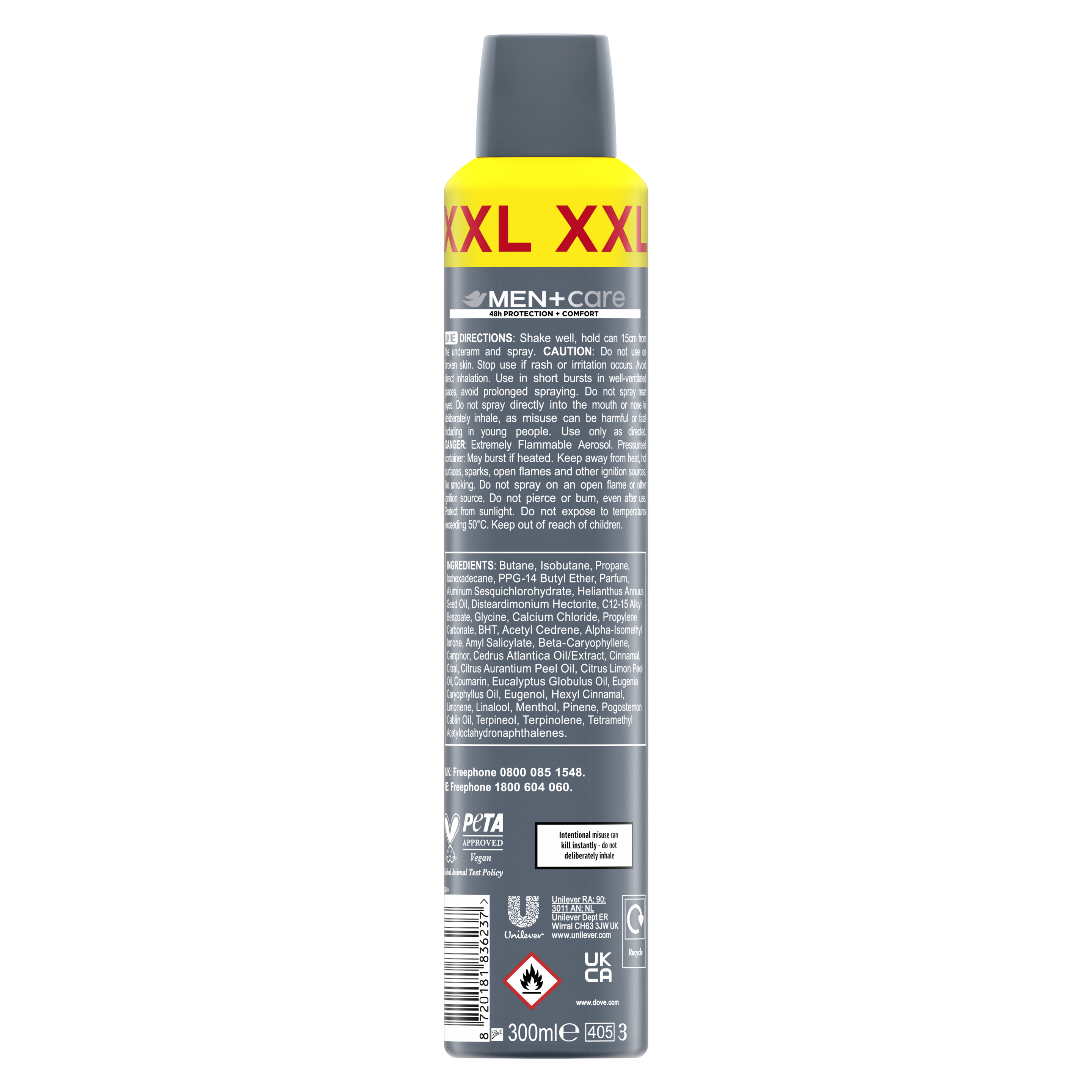 Men+Care Limited Edition 48hr FIFA Active XXL Comfort Deodorant Spray