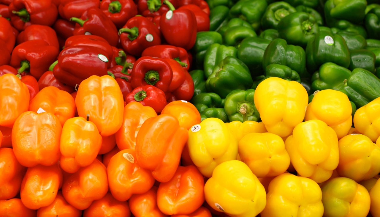 Bell Peppers (92% Water - especially Red)