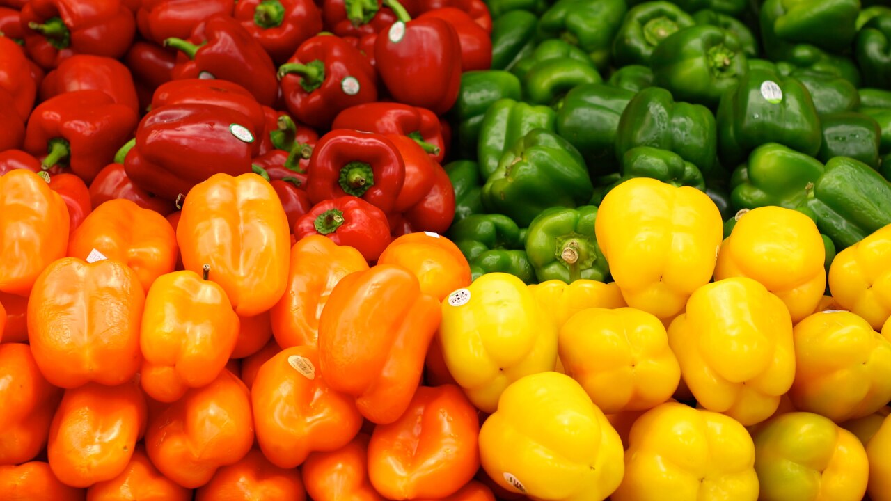 Bell Peppers (92% Water - especially Red)