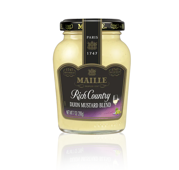 Maille Rich Country Dijon Mustard, 7oz packshot