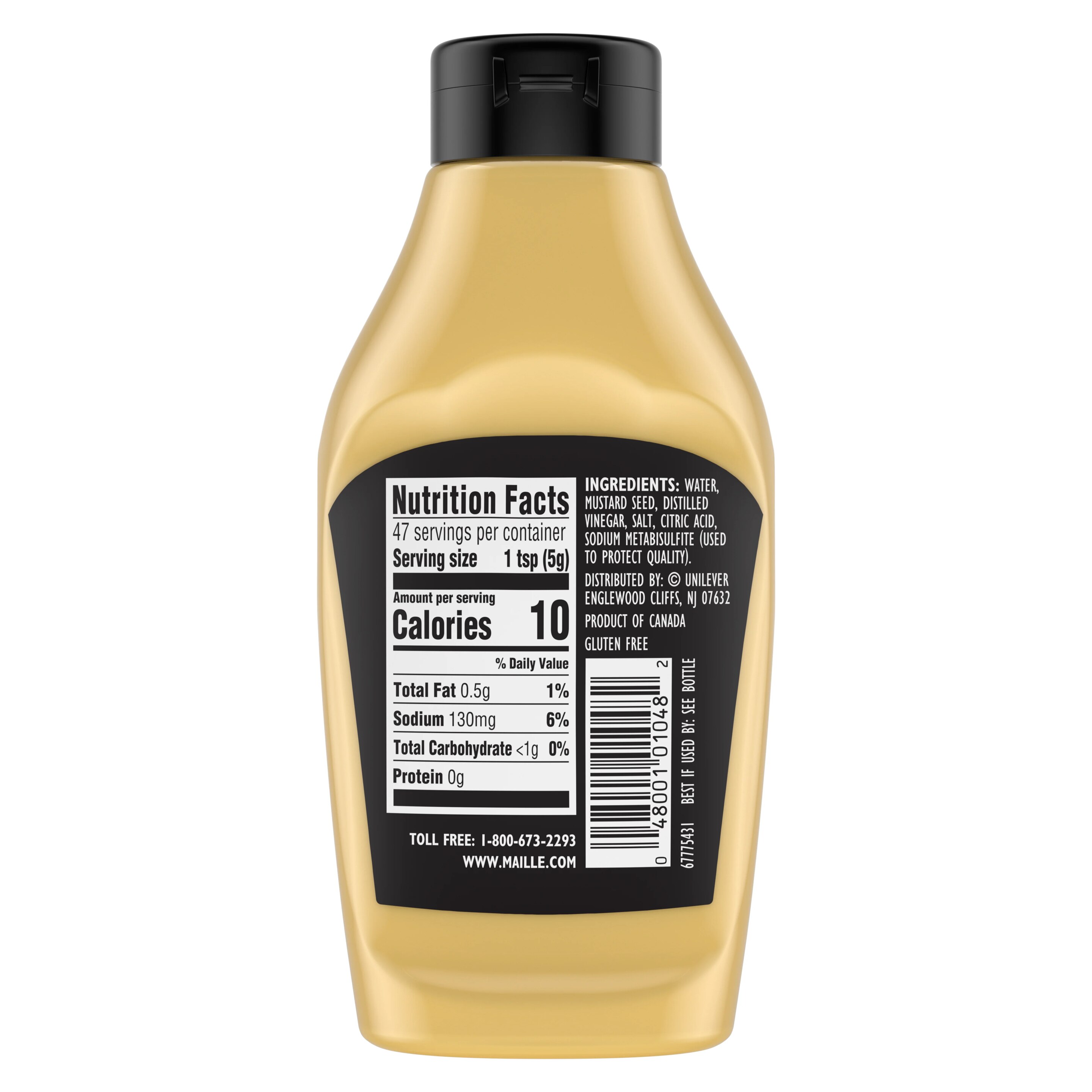 Maille Dijon Original Mustard Squeeze No Sulfates, 8.9oz