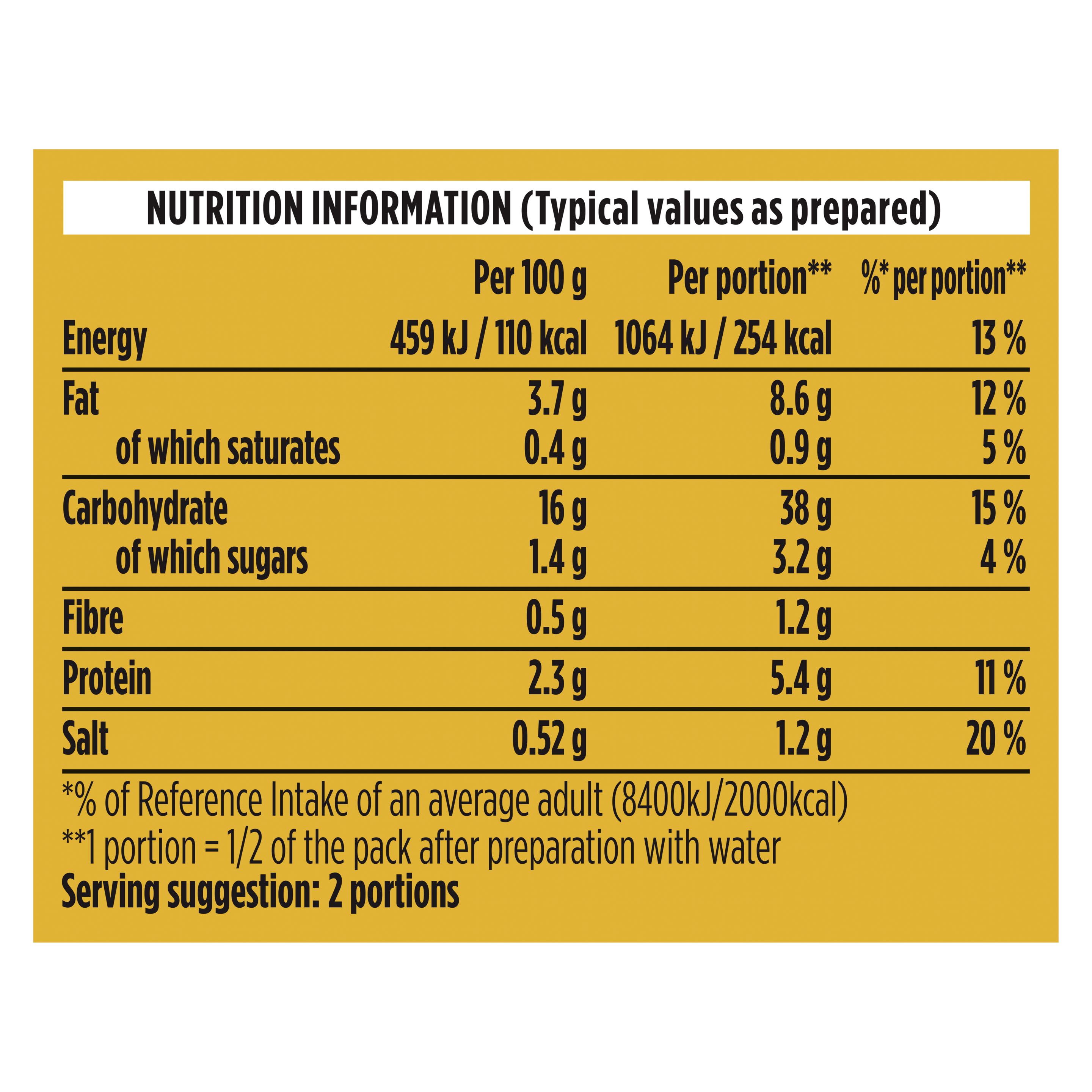 Pot Noodle Original Curry Instant Noodles Block 114 g