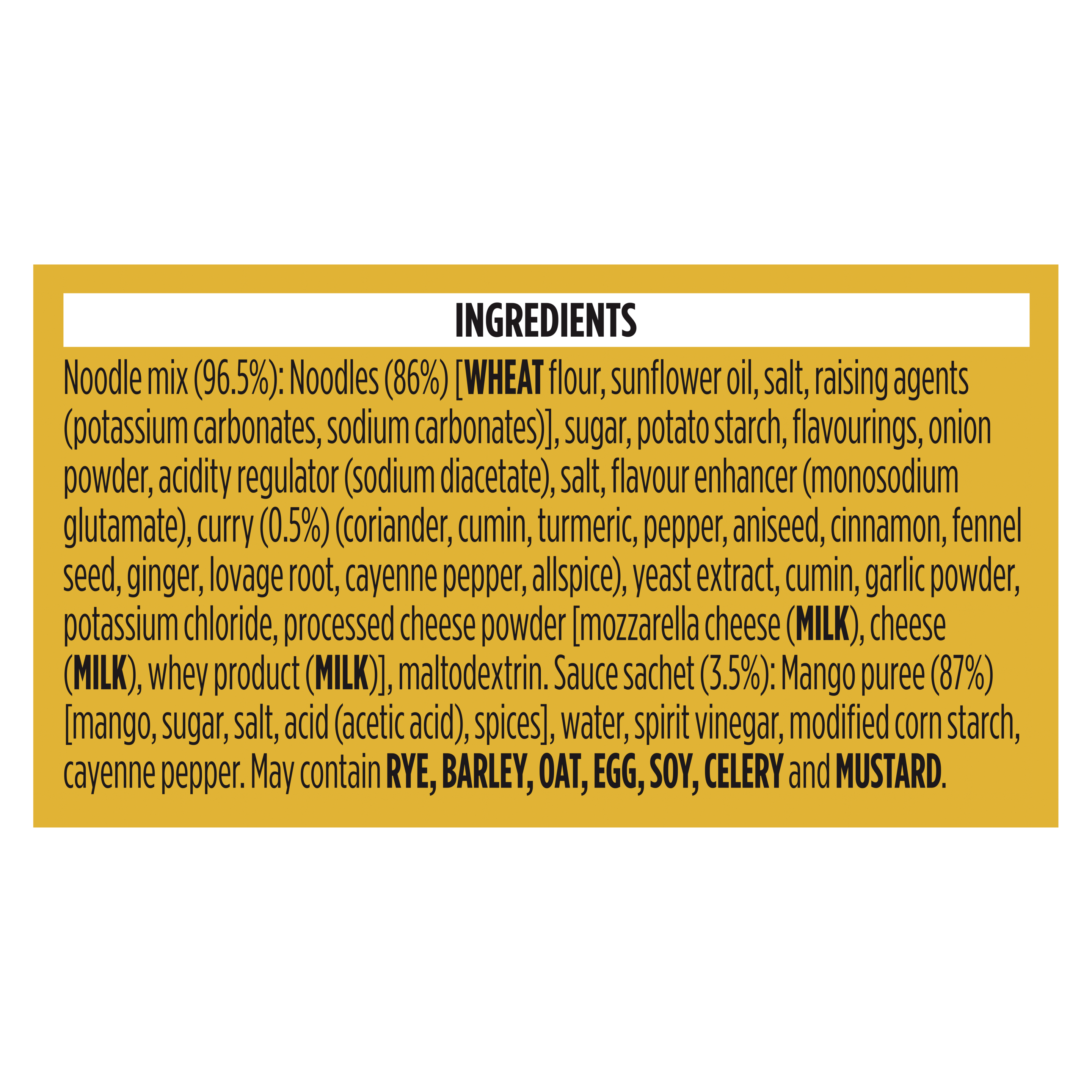 Pot Noodle Original Curry Instant Noodles Block 114 g