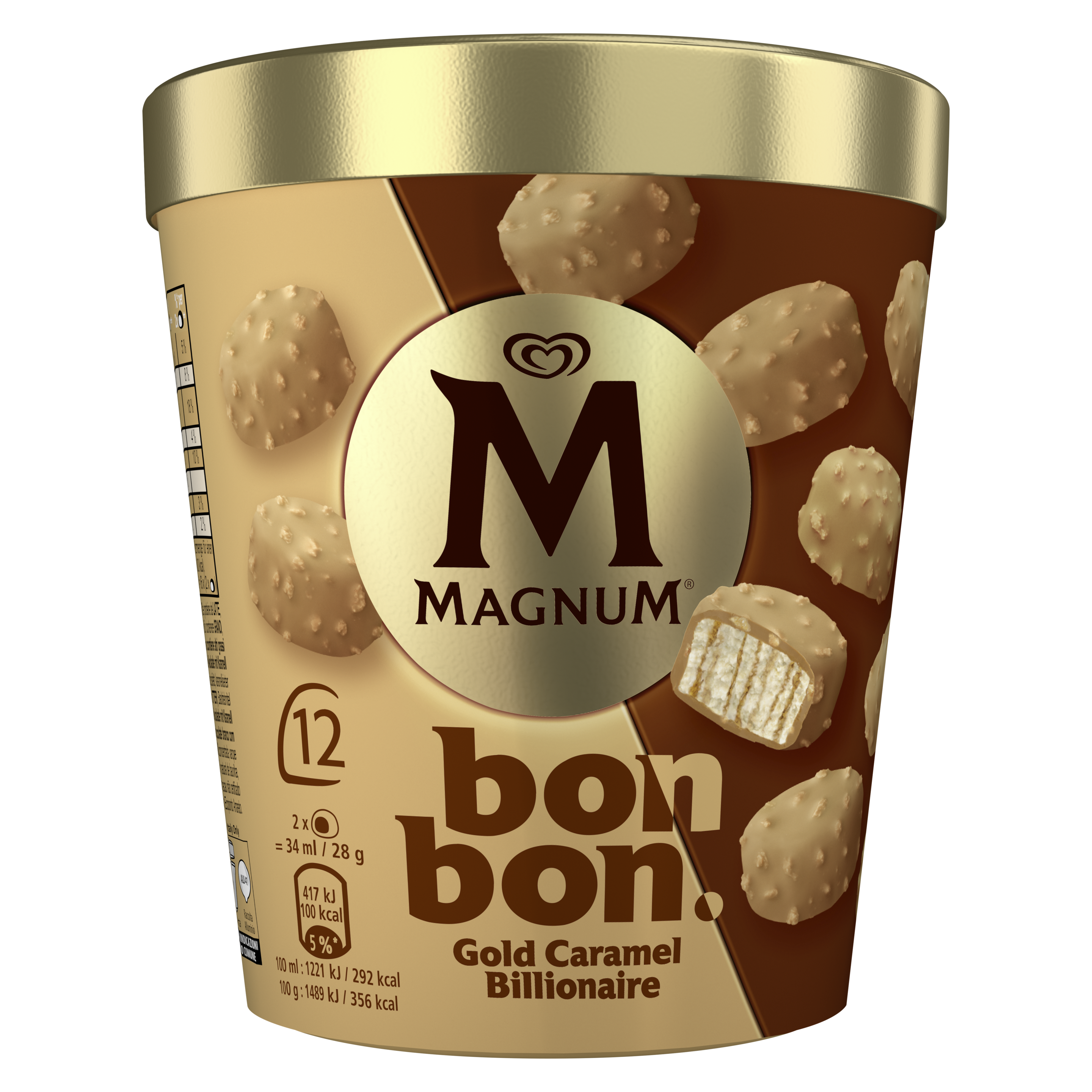 Magnum Bonbon Gold Caramel Billionaire 12x17ml packshot