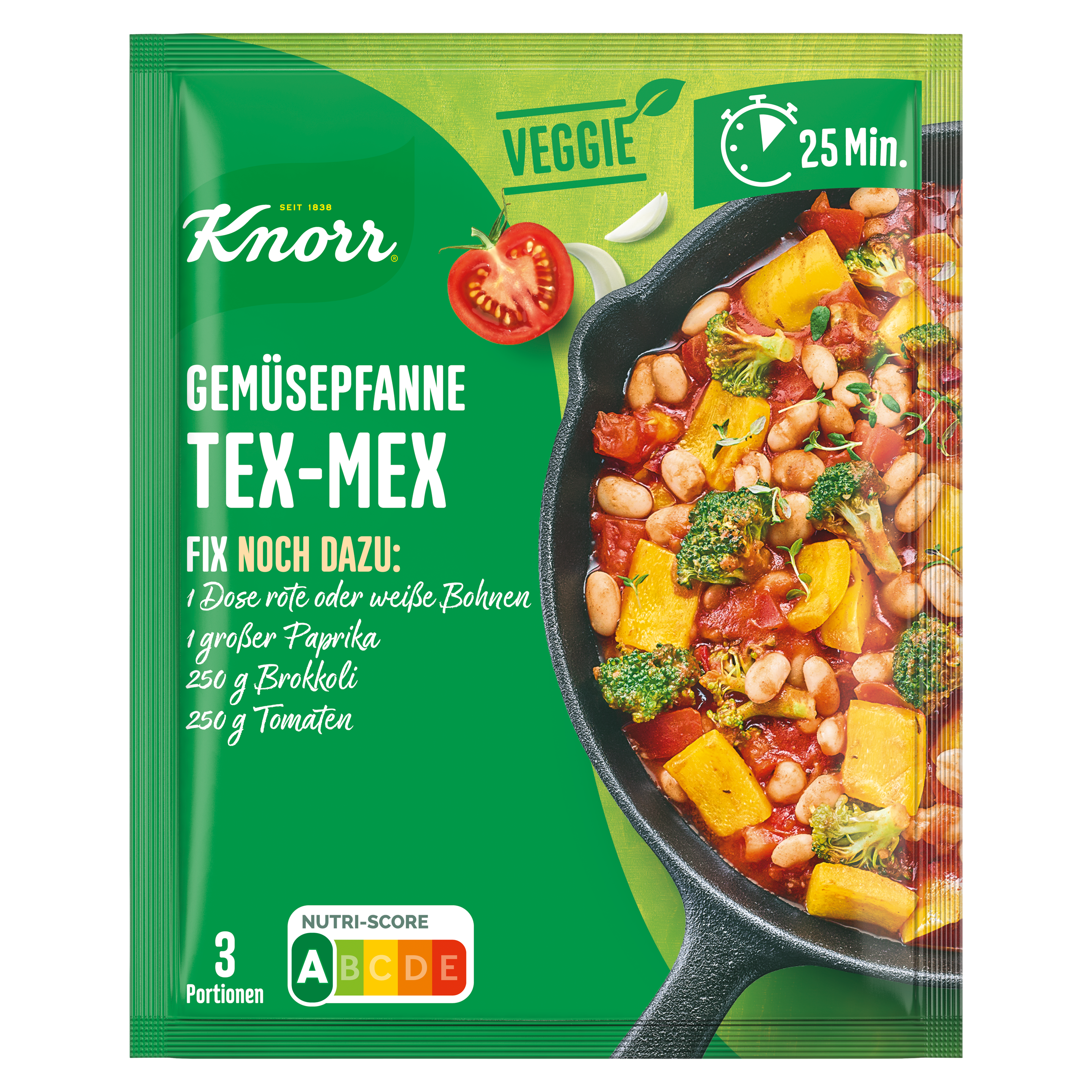 Knorr Fix Lecker Veggie Gemuesepfanne Tex-Mex 33 g packshot