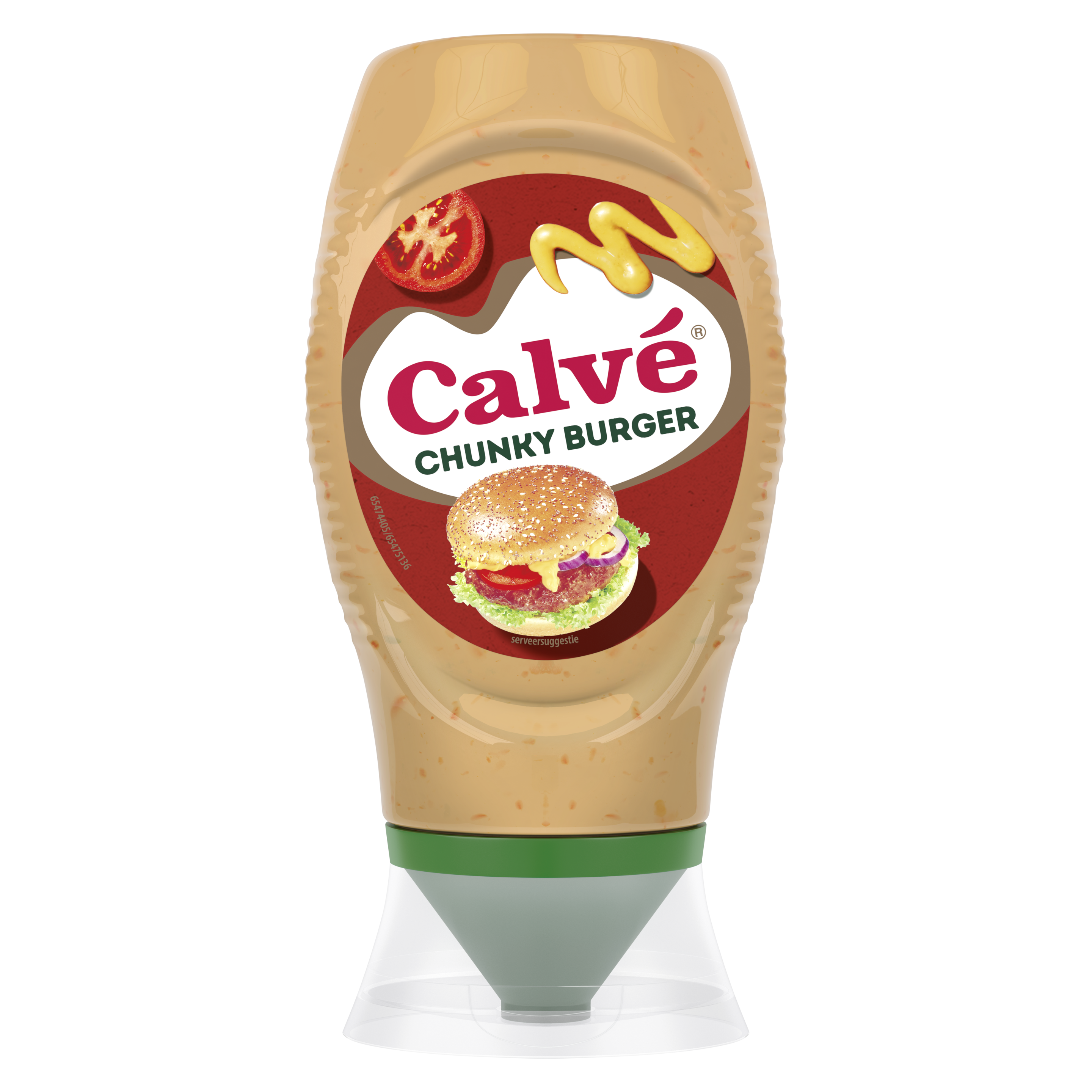 Calve Chunky Burger Saus 250ml packshot