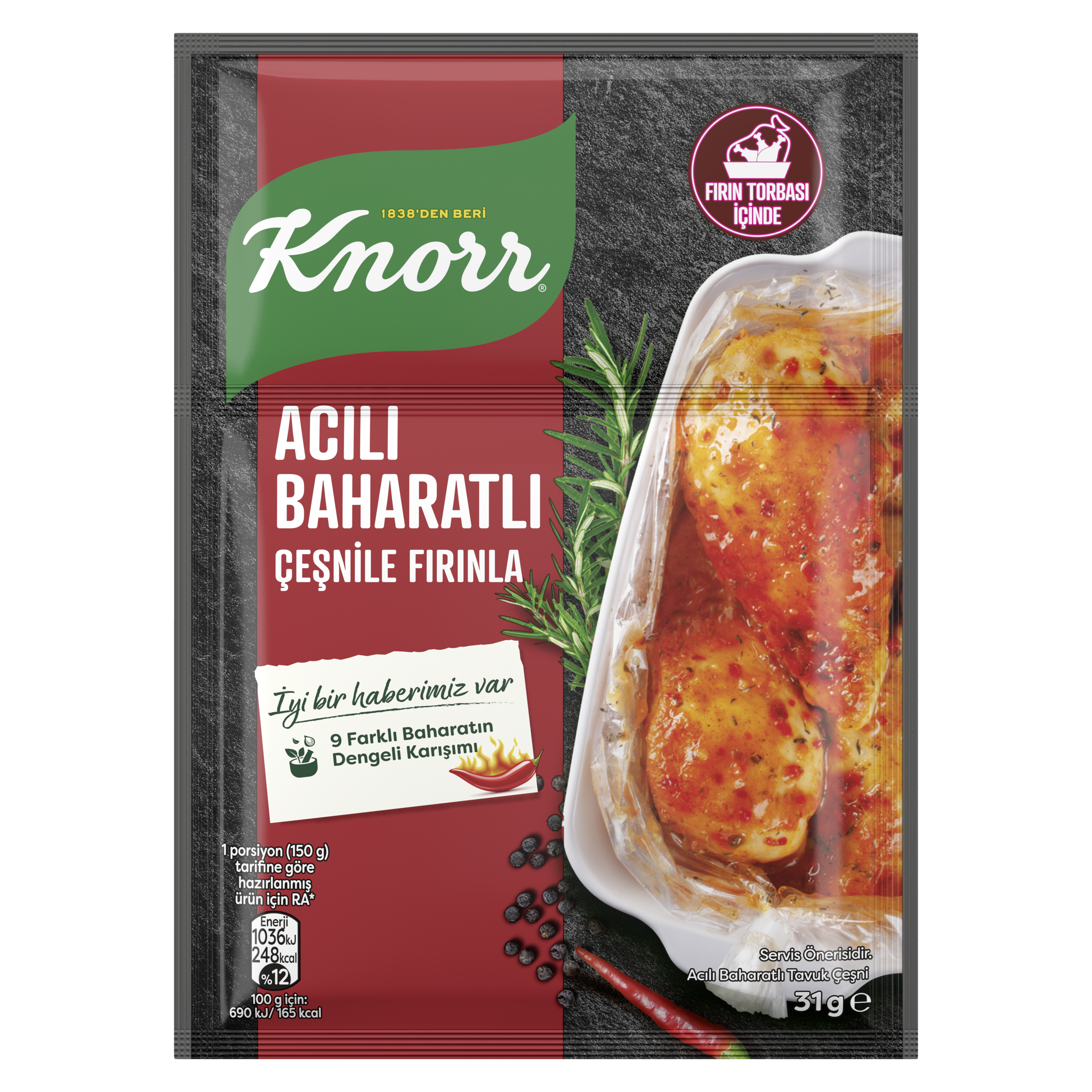 Acılı Baharatlı Fırında Tavuk Çeşnisi packshot
