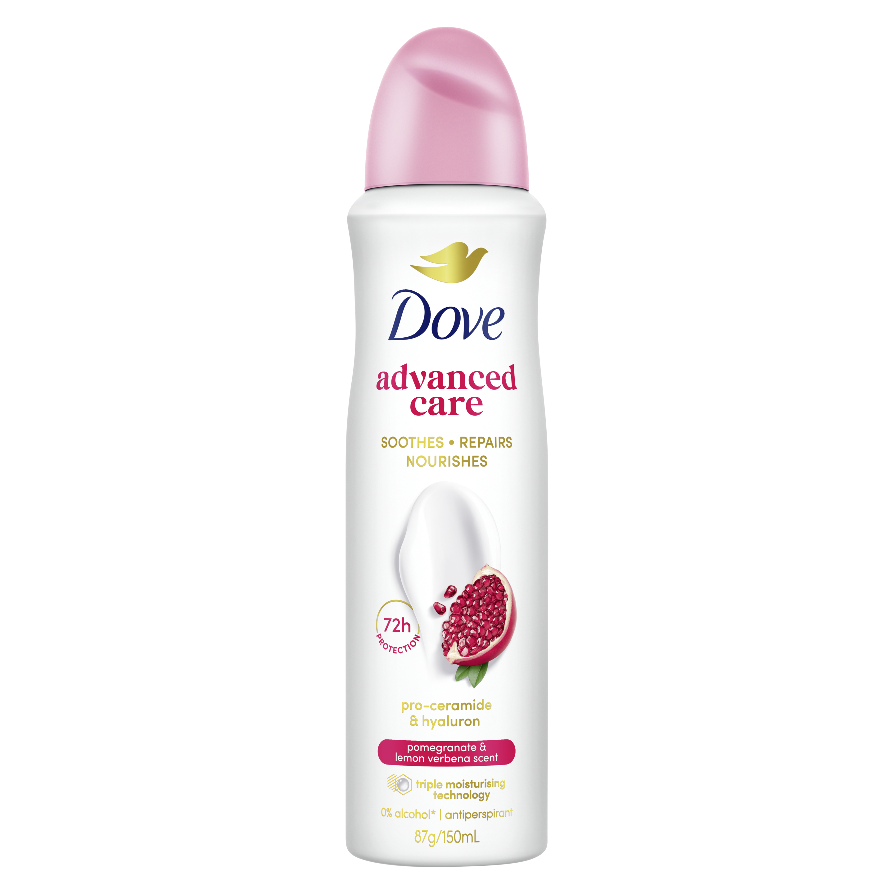 DOVE ADVANCED ANTIPERSPIRANT AEROSOL POMEGRANATE 150 ML
