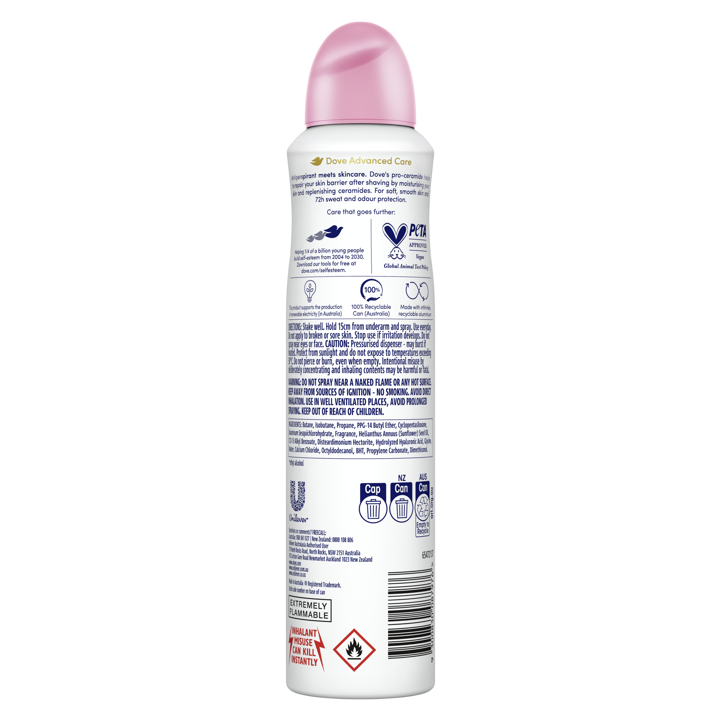 Advanced Antiperspirant Aerosol Pomegranate