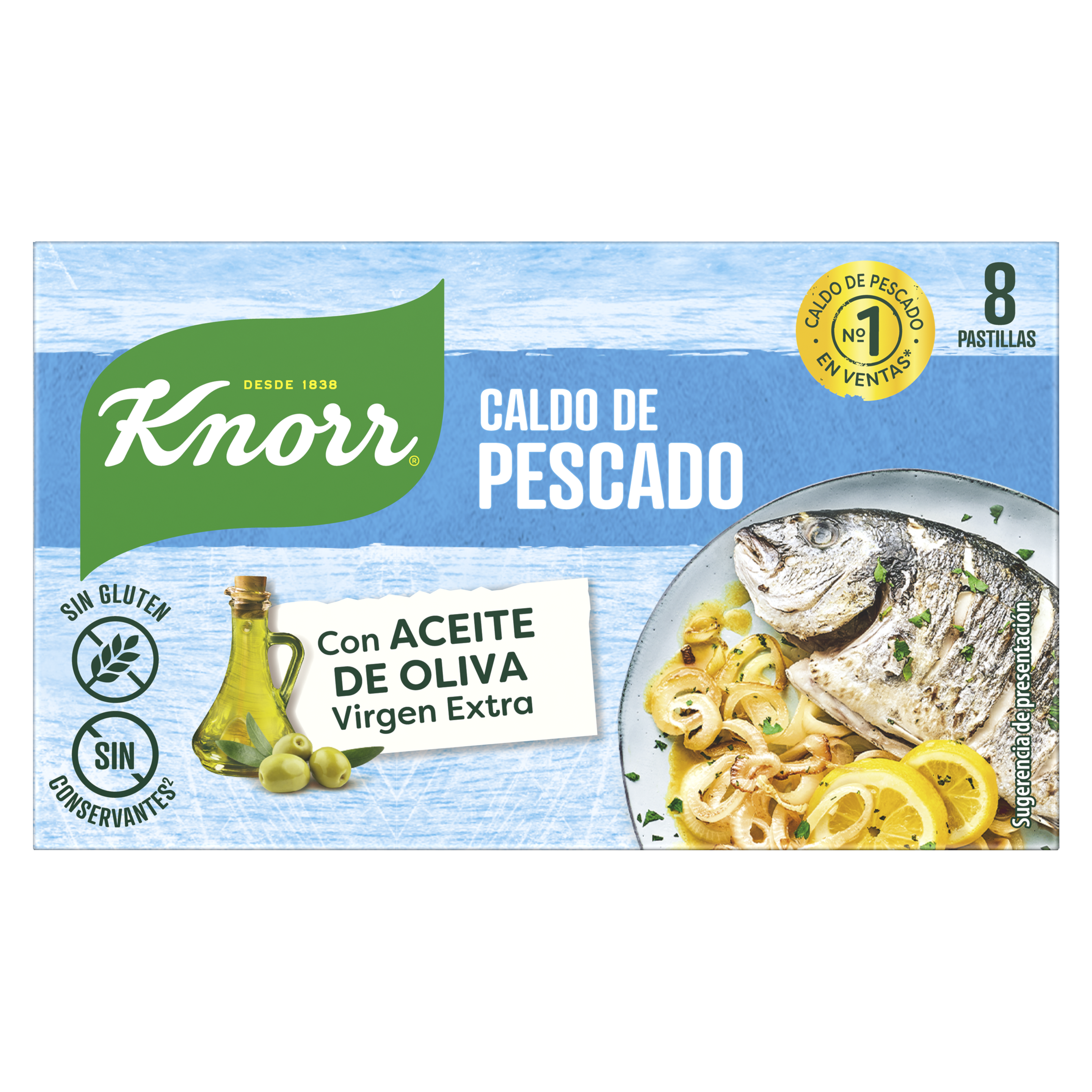 Knorr Caldo Pescado 8 pastillas packshot