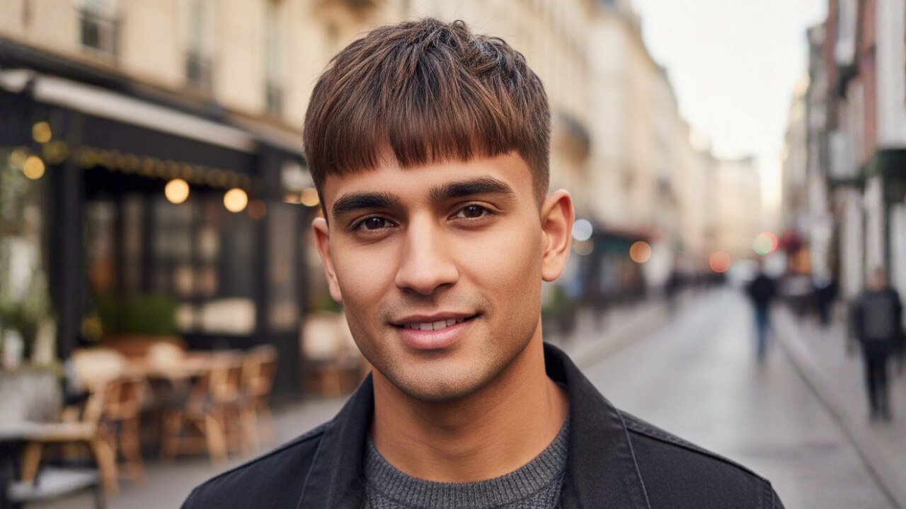 18. French Crop With Blunt Fringe