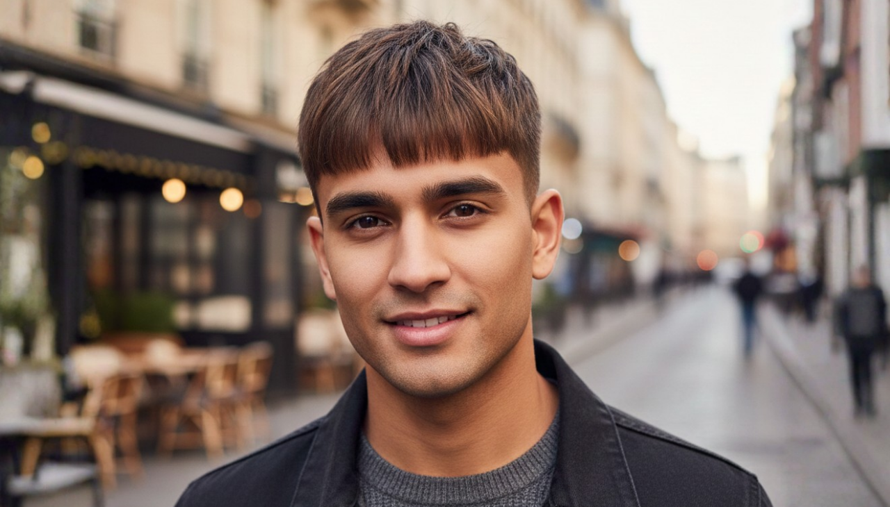 18. French Crop With Blunt Fringe