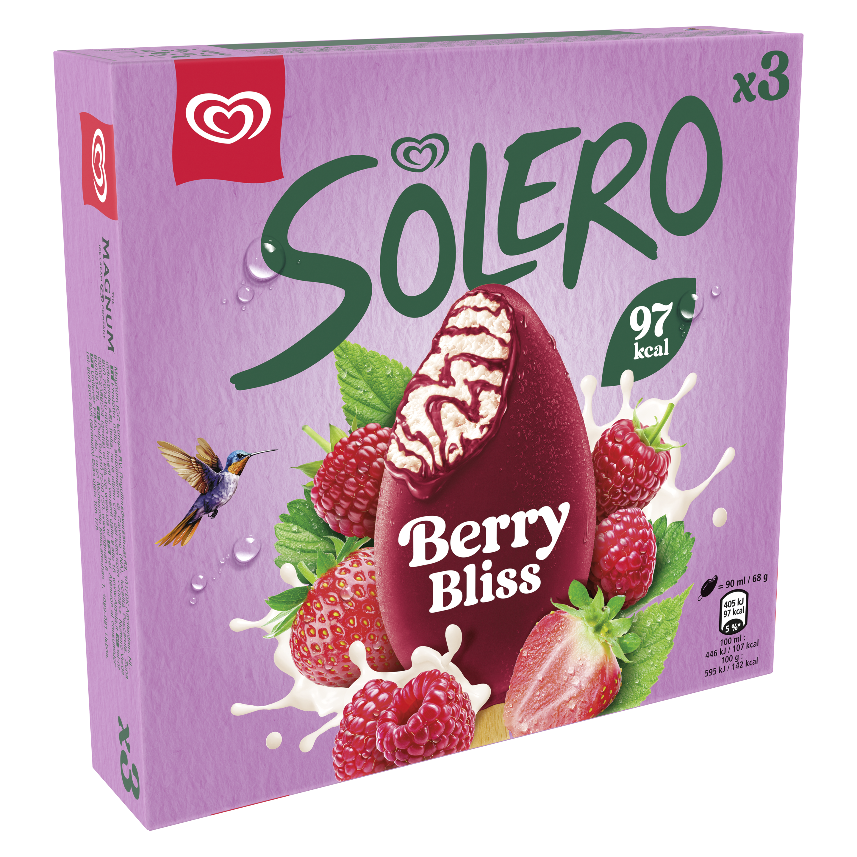Solero Berry Bliss 3 x 90 ml packshot