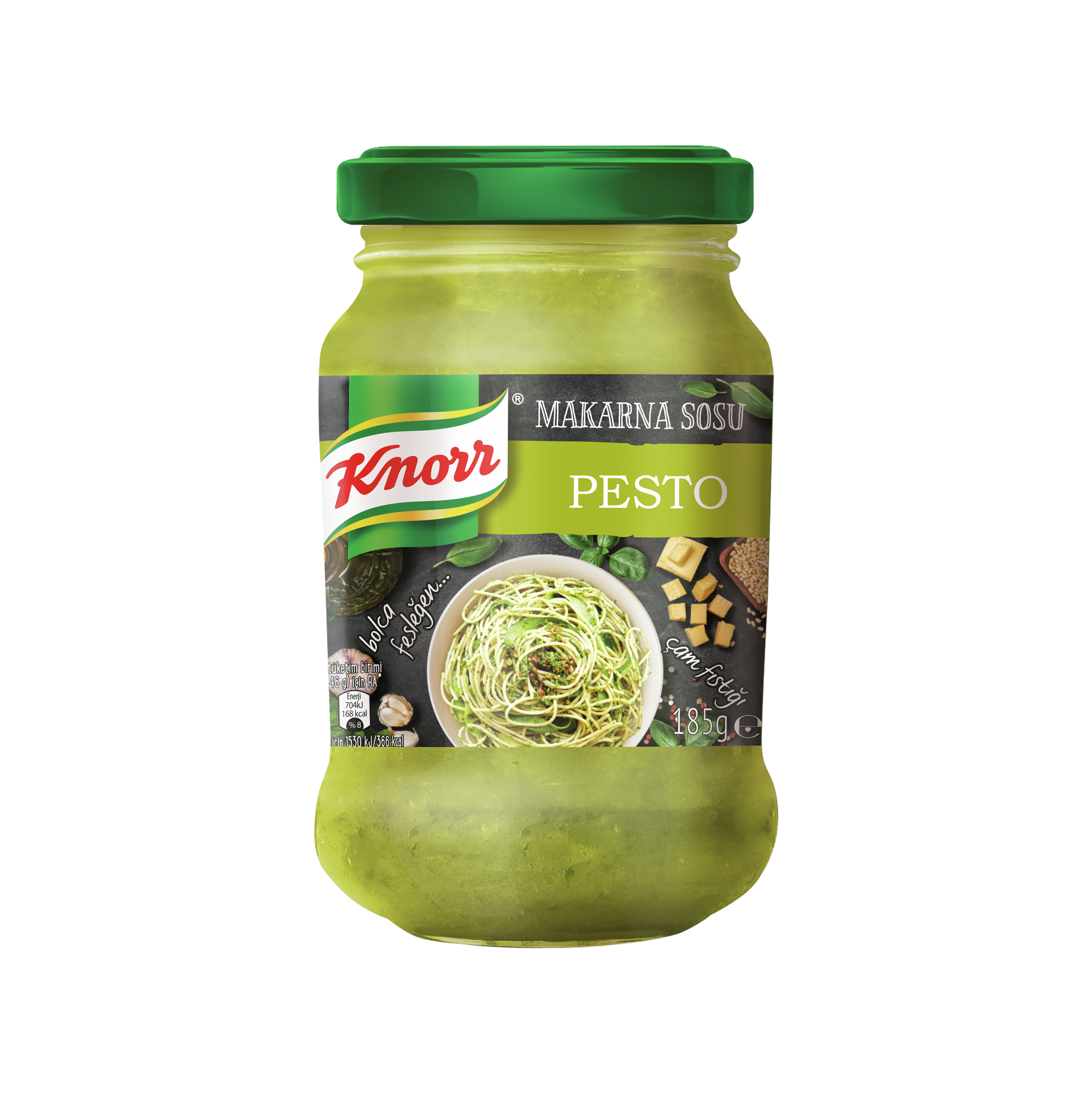 Knorr Fesleğen, Peynir, Kaju Fıstığı Ve Çam Fıstıklı Pesto Verde Makarna Sosu