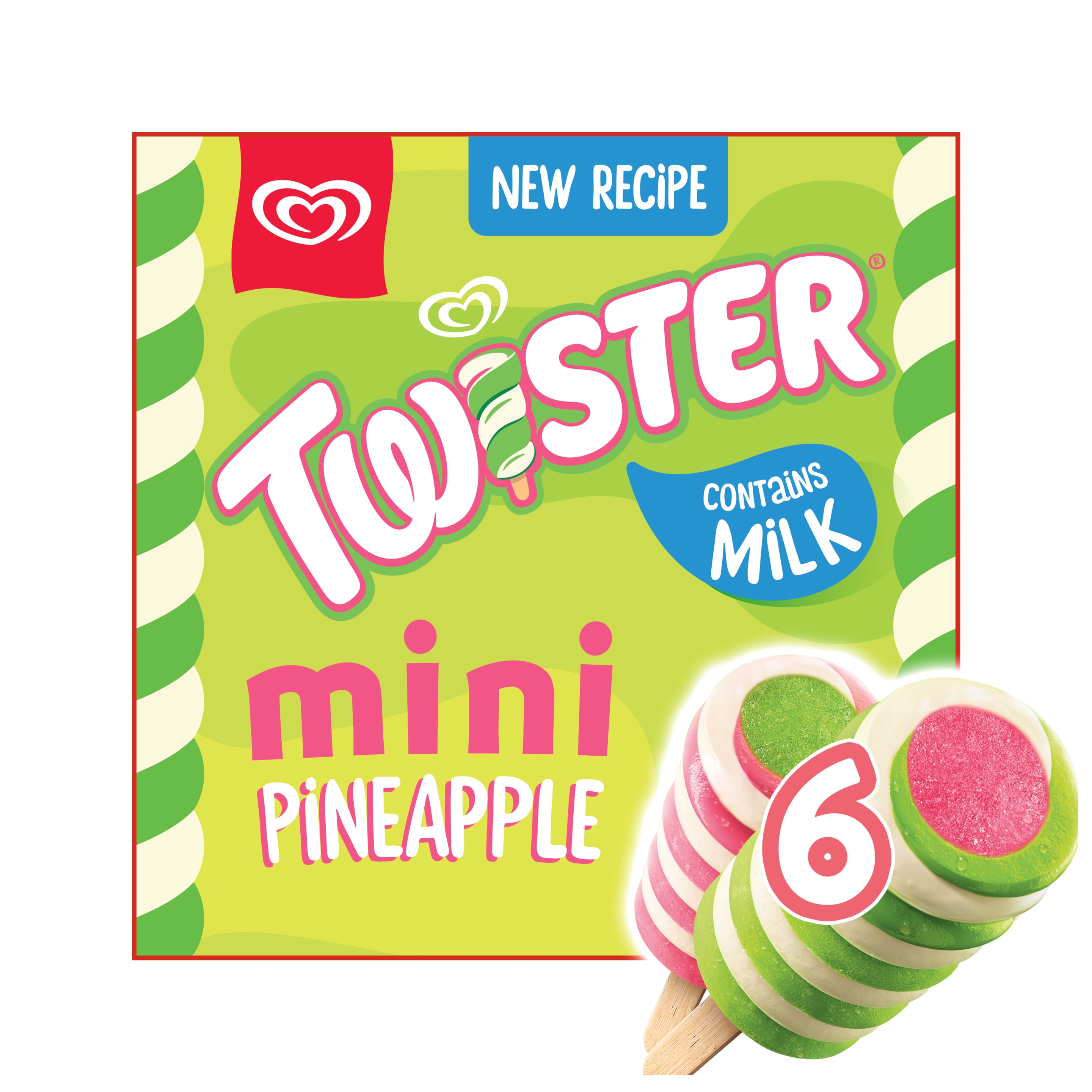 Heartbrand Twister Mini Pineapple 6x 50 ml packshot