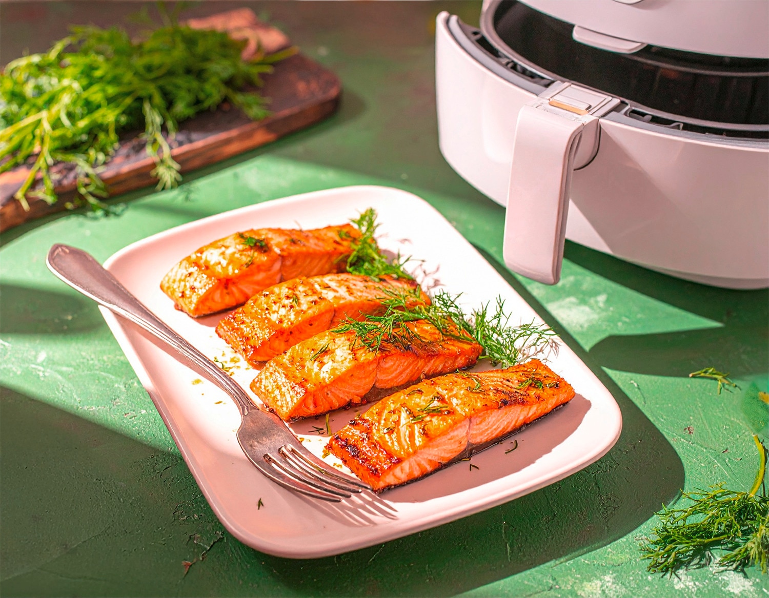 Lachsfilet in der Heißluftfritteuse 27 Min  recipe