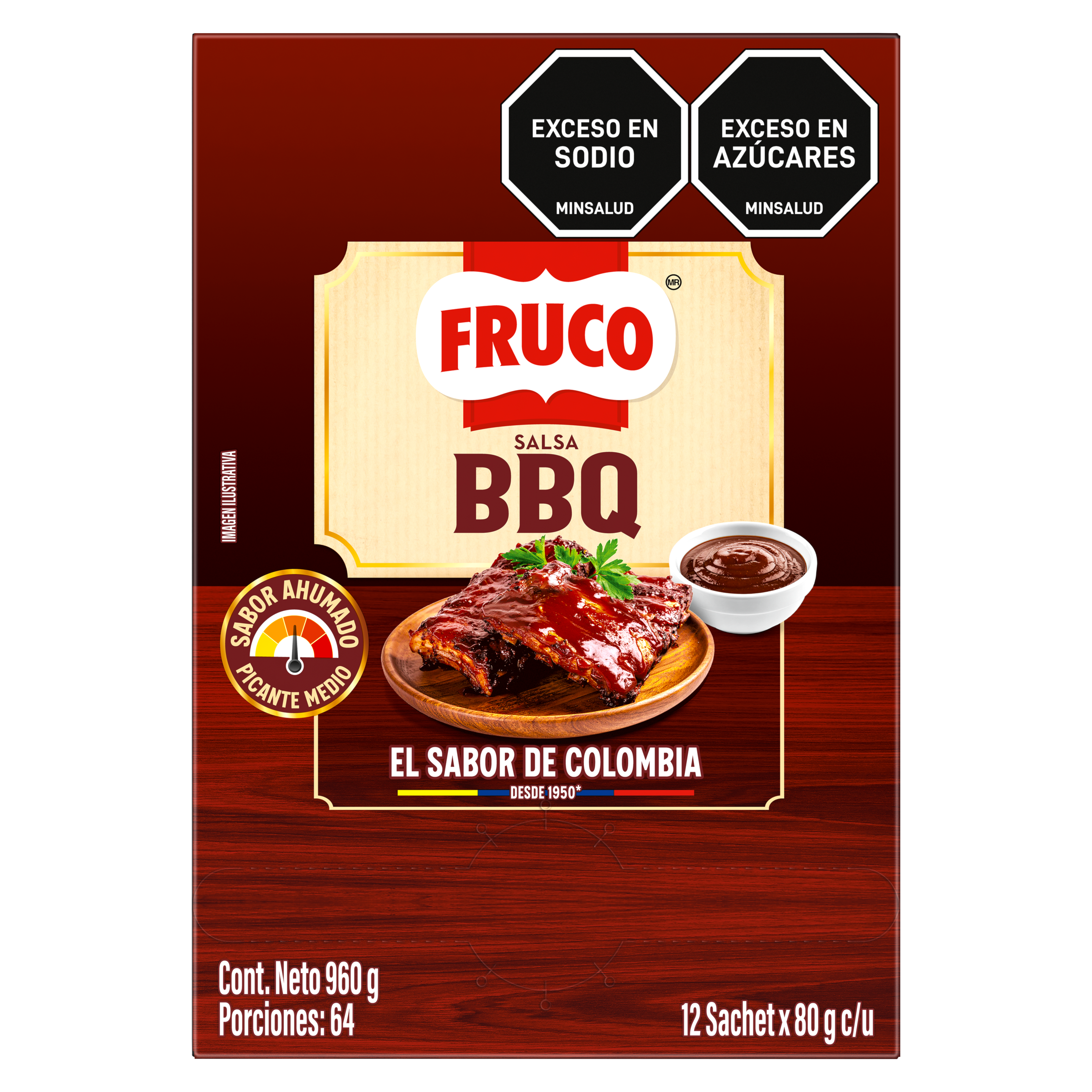 Salsa BBQ Artesanal Fruco 80gr packshot