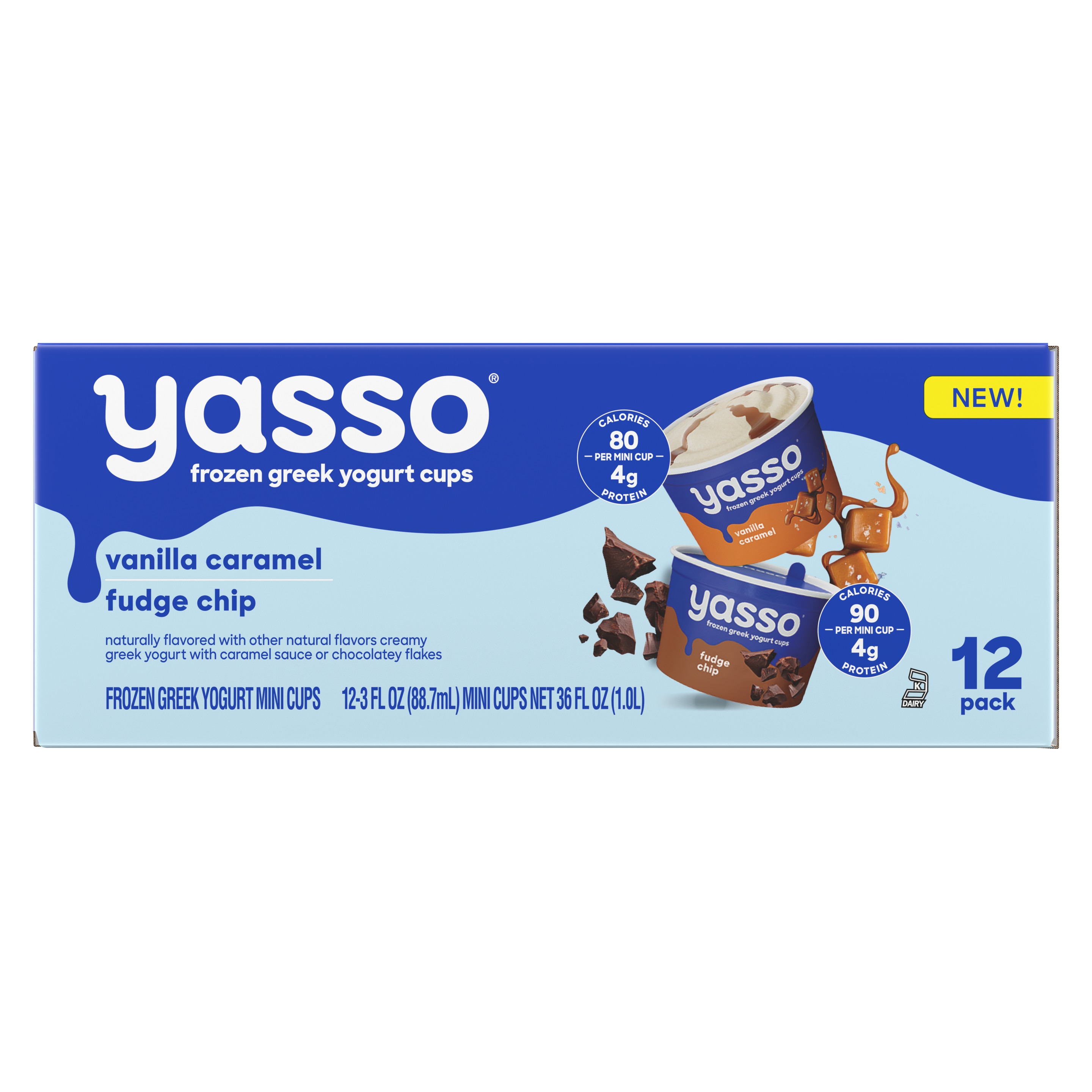 Yasso Cups Vanilla Caramel & Fudge Chip Hero packshot