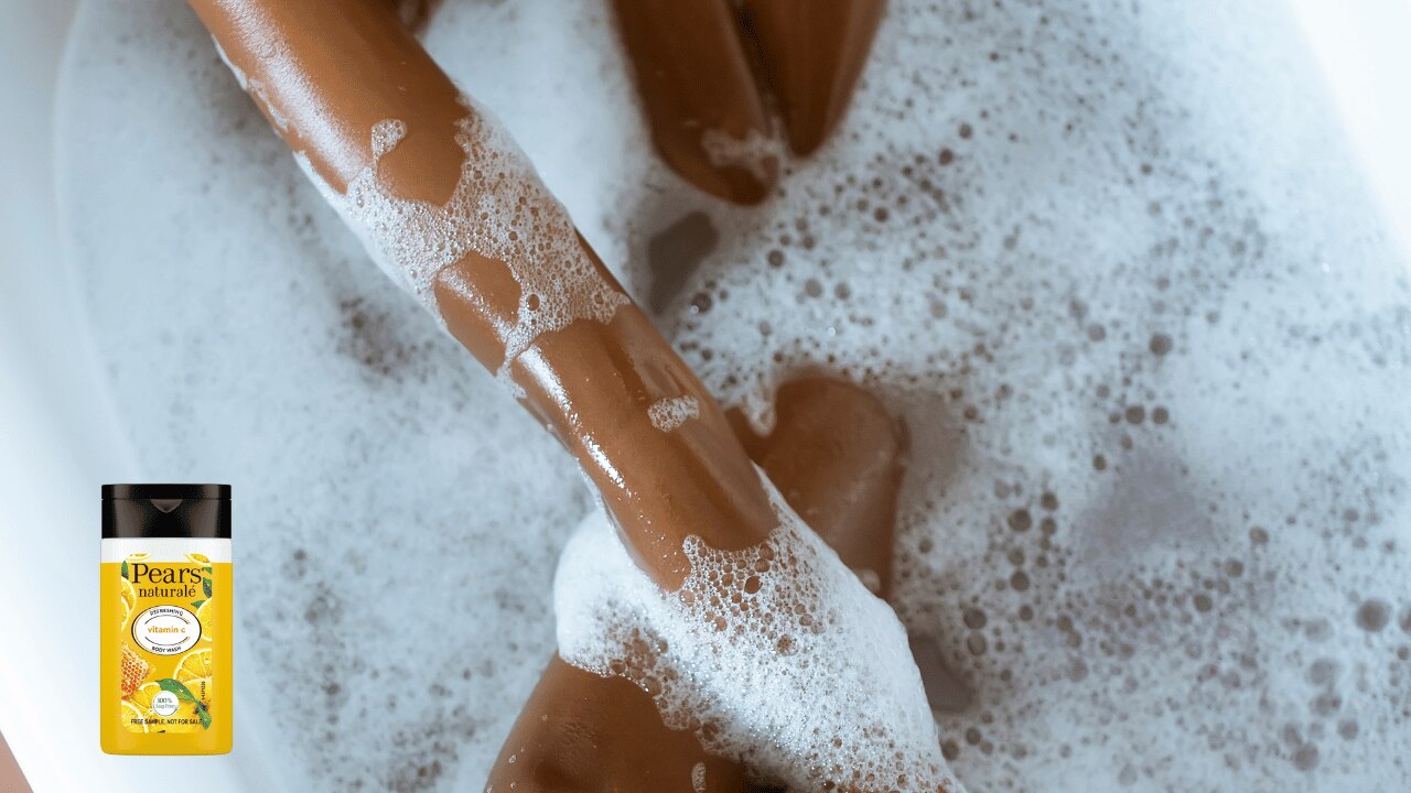 Step 2: Wash with the Pears Pure and Gentle Body Wash