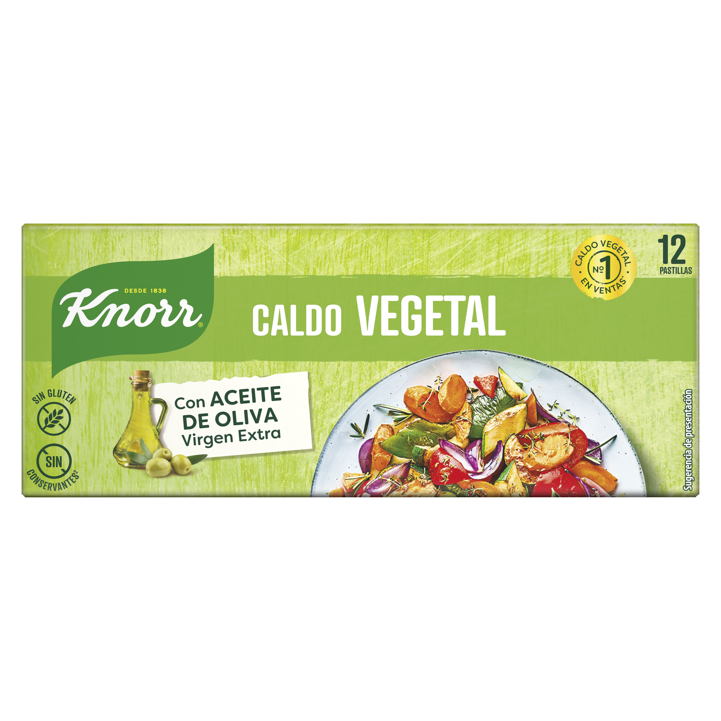 Caldo Vegetal 12 pastillas packshot