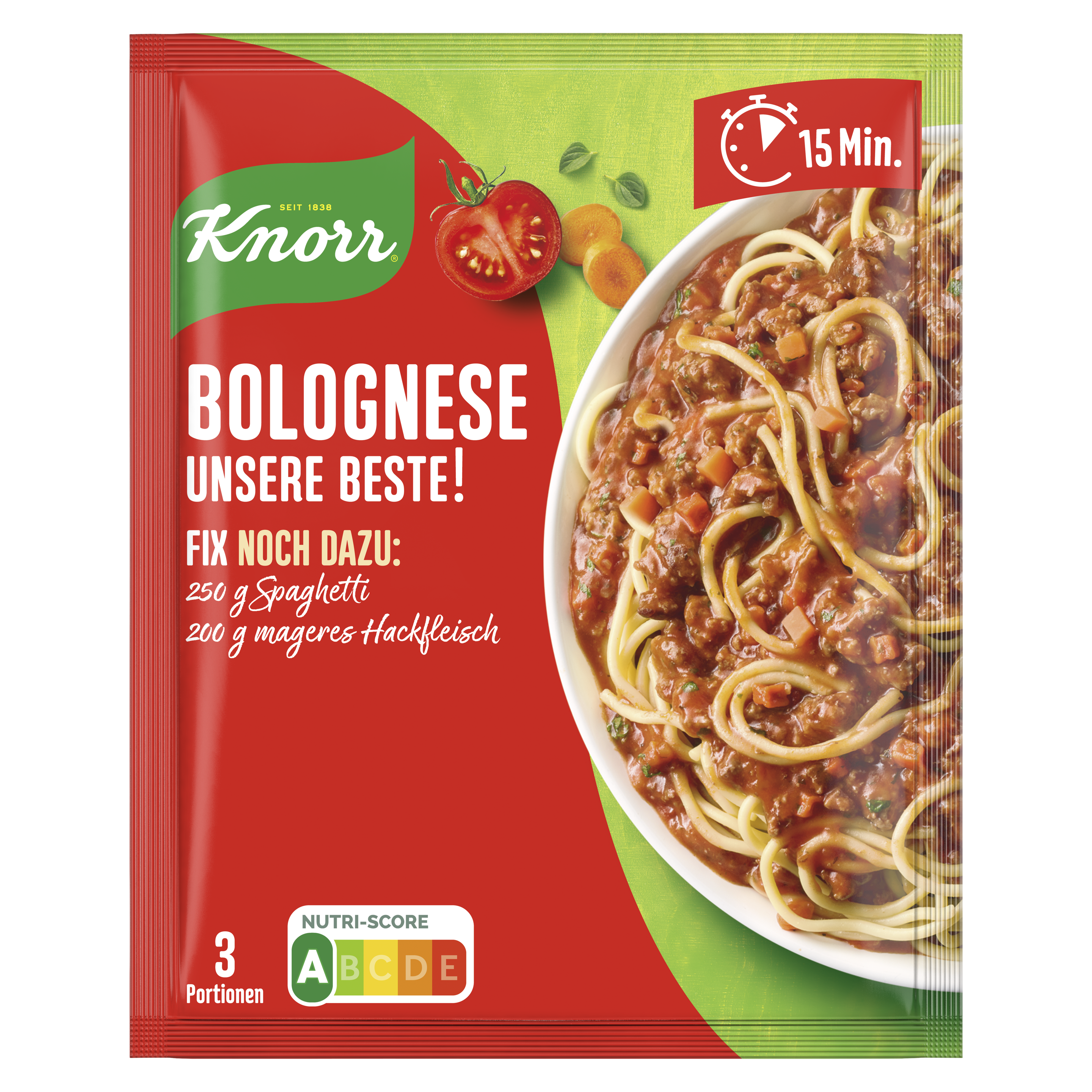 Knorr Fix Bolognese Unsere Beste! 38 g packshot