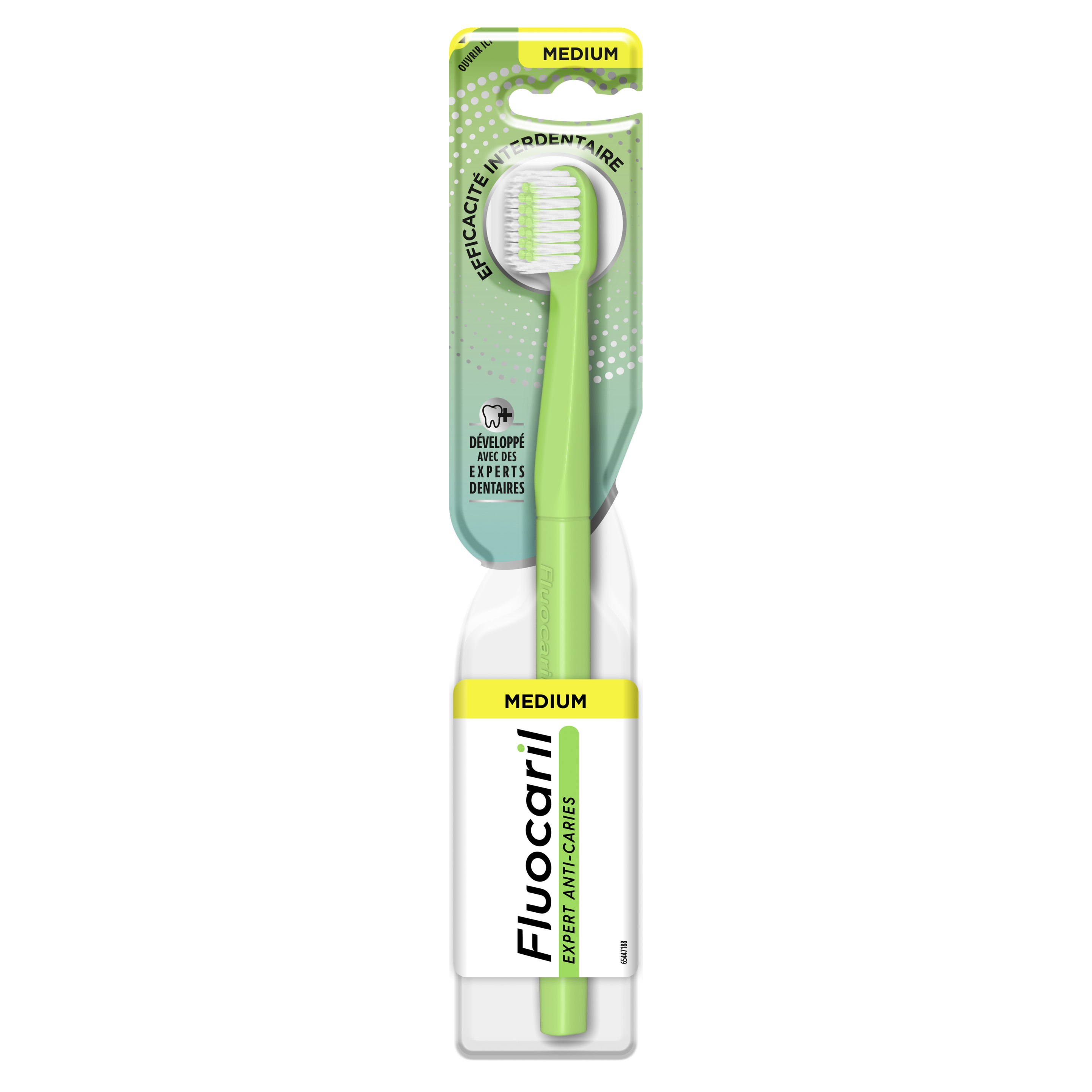 Fluocaril Brosse à Dents Efficacité Interdentaire Medium packshot