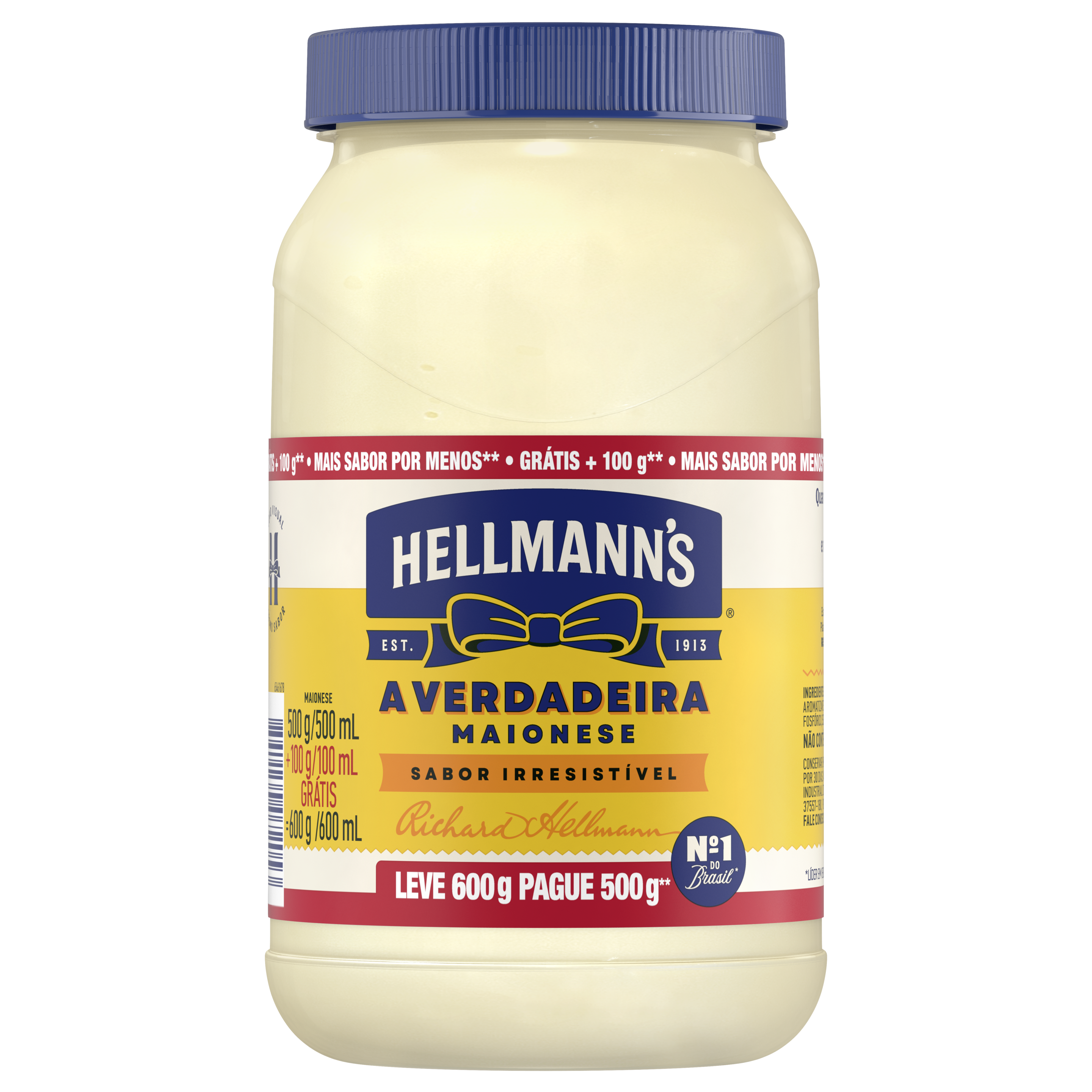 Maionese Hellmann's Tradicional 600g packshot