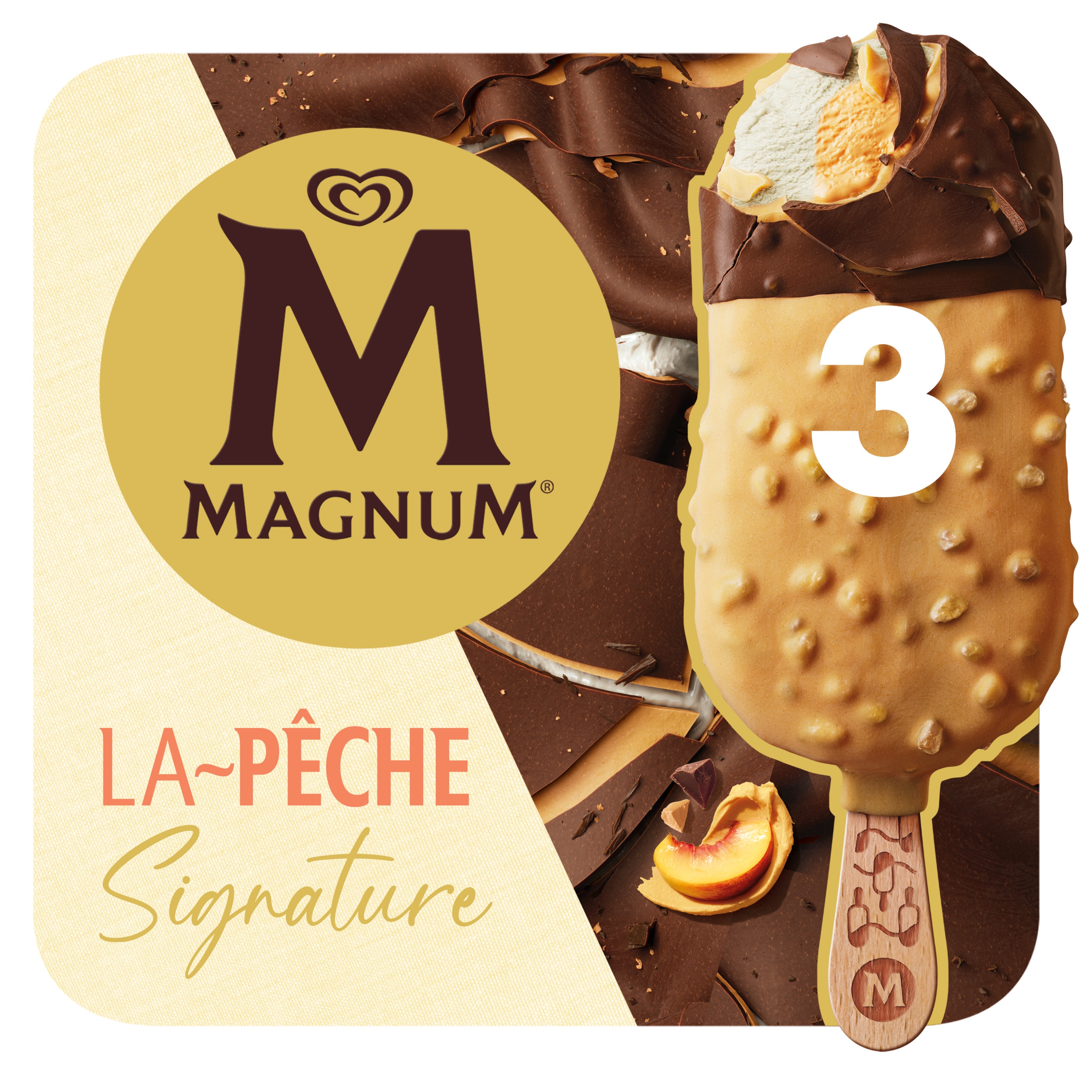 Magnum La Pêche 3 x 90 ml - Magnum Österreich packshot