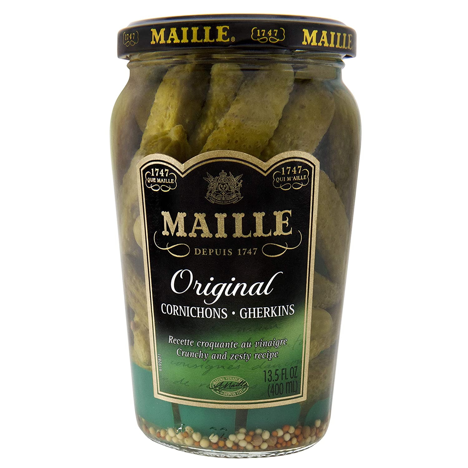 Maille Original Cornichons Gherkins, 13.5fl oz packshot