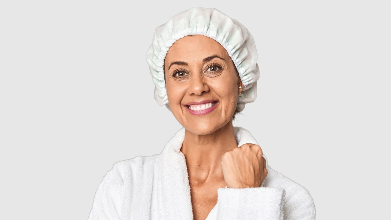 Cover with a shower cap.