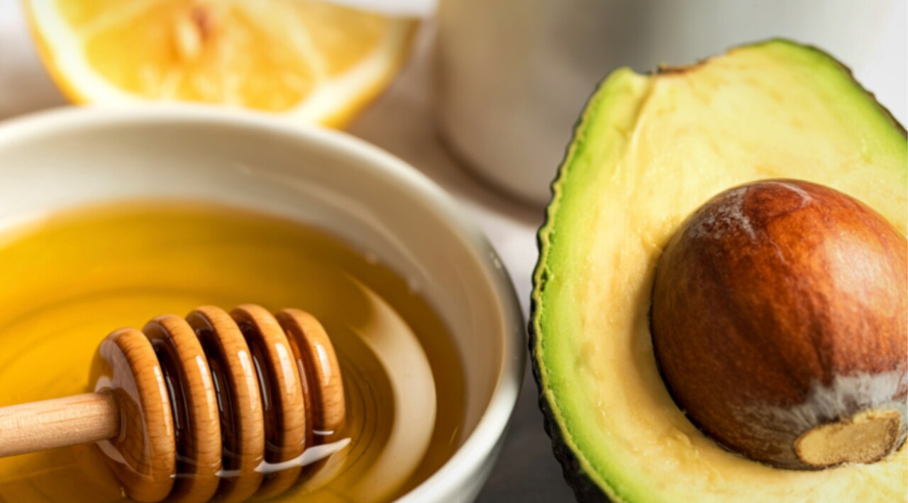 2. Avocado + Honey + Olive Oil