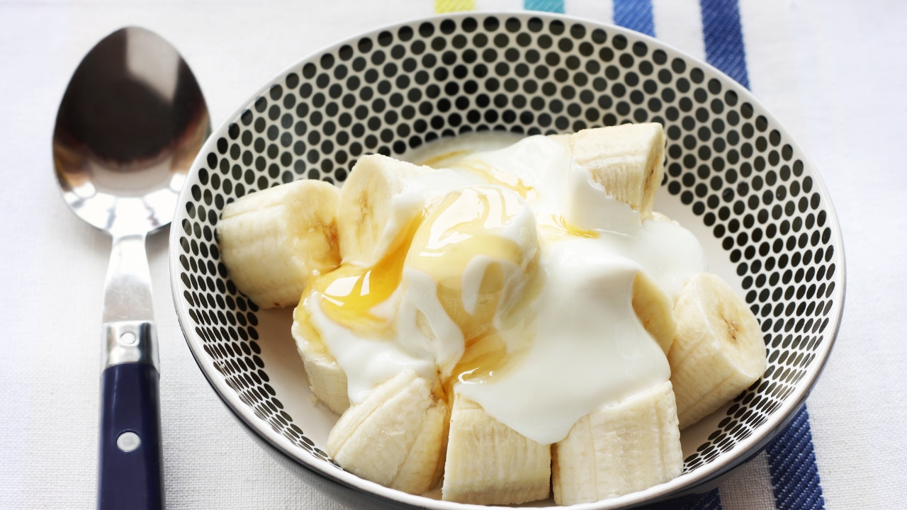 3. Banana + Yoghurt