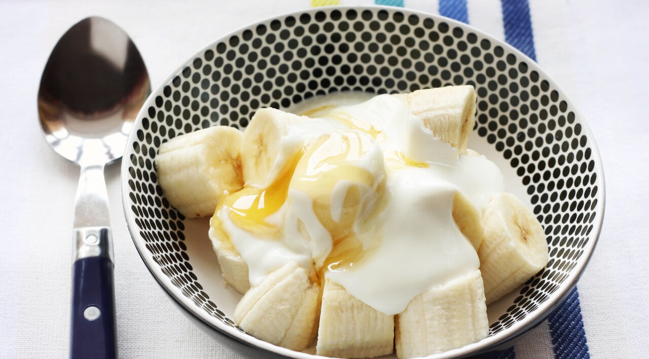 3. Banana + Yoghurt